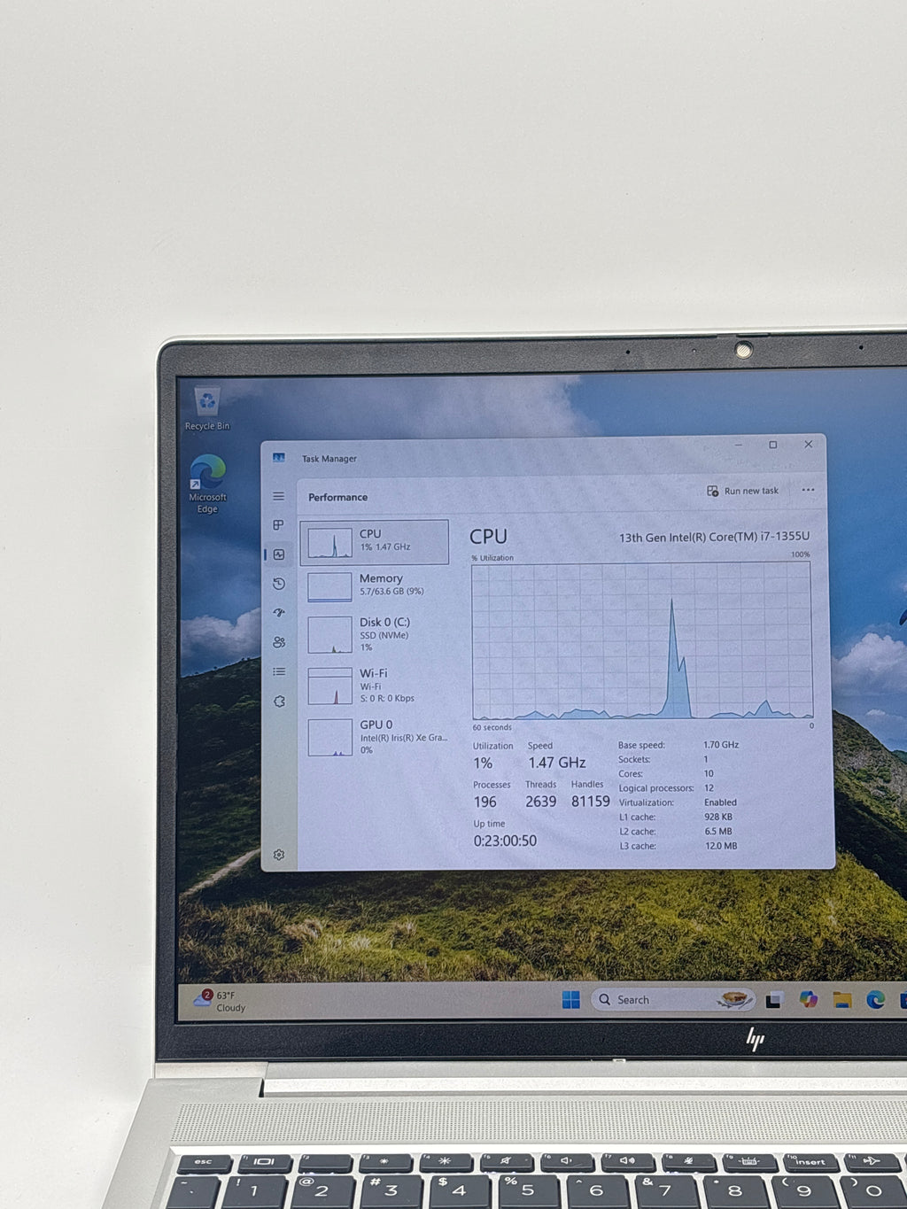 HP EliteBook 650 G10 i7-1355U 64GB RAM 1TB SSD - Used