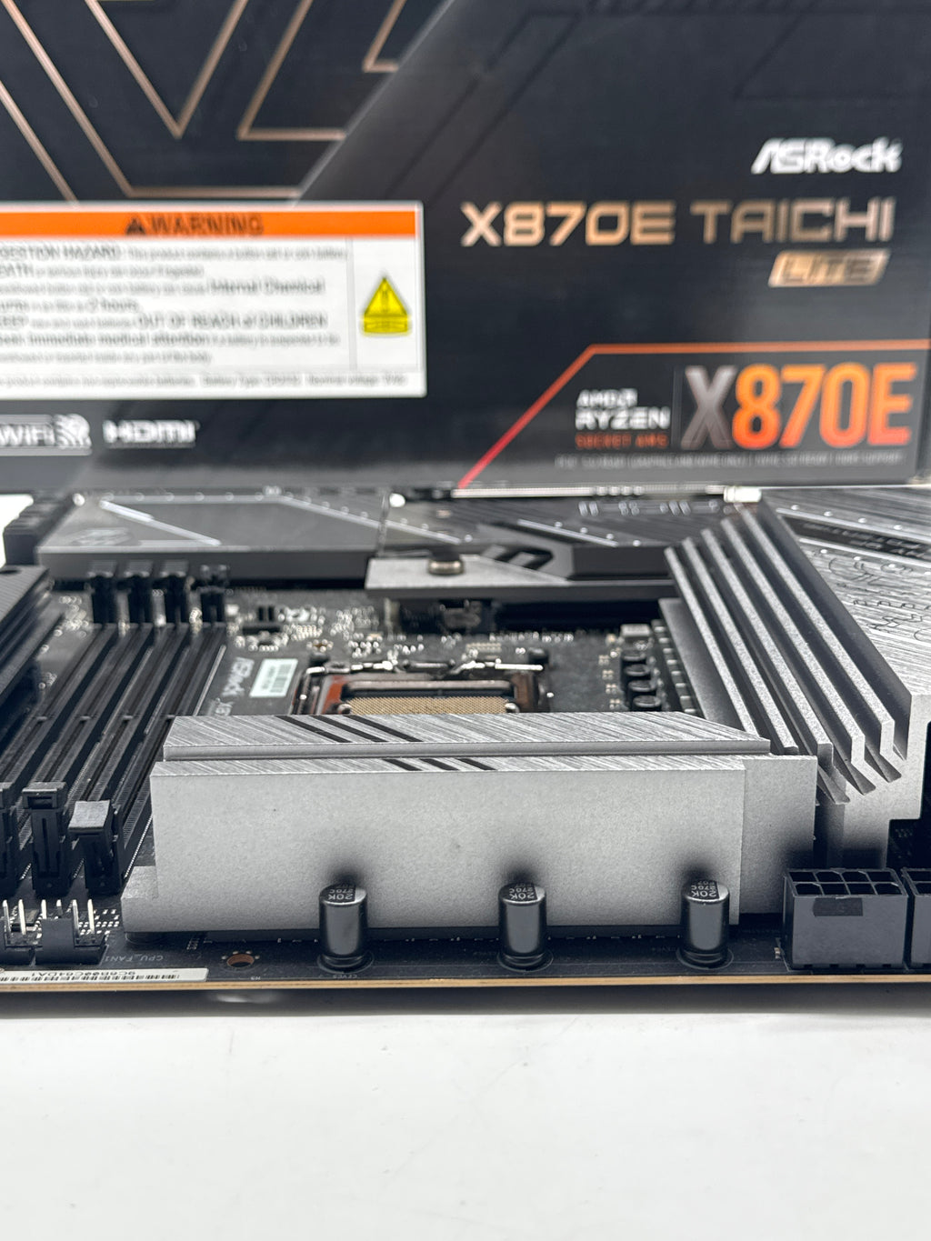 ASRock X870E Taichi Lite AM5 EATX Motherboard DDR5 Wi-Fi 7 - Used
