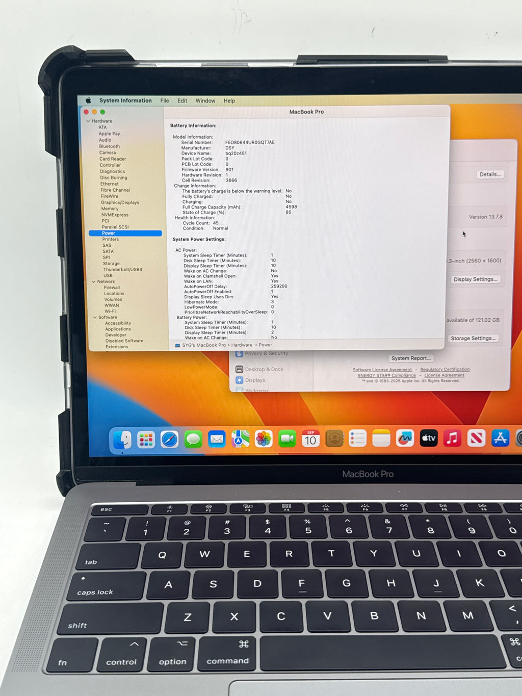 Apple MacBook Pro 13" A1708 2017 i5 8GB RAM 128GB SSD - Used