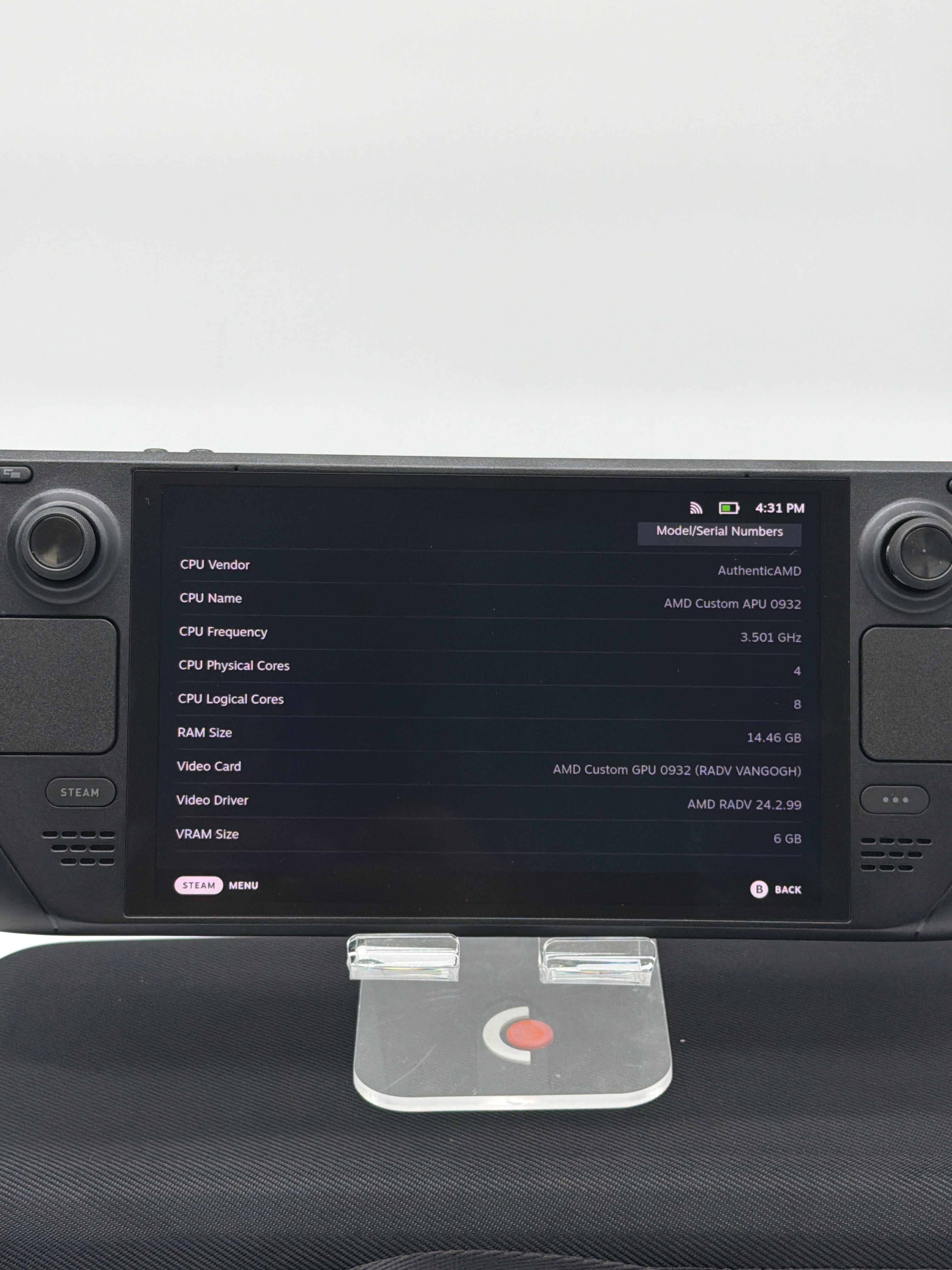 Valve Steam Deck OLED 512GB Black Handheld System Used