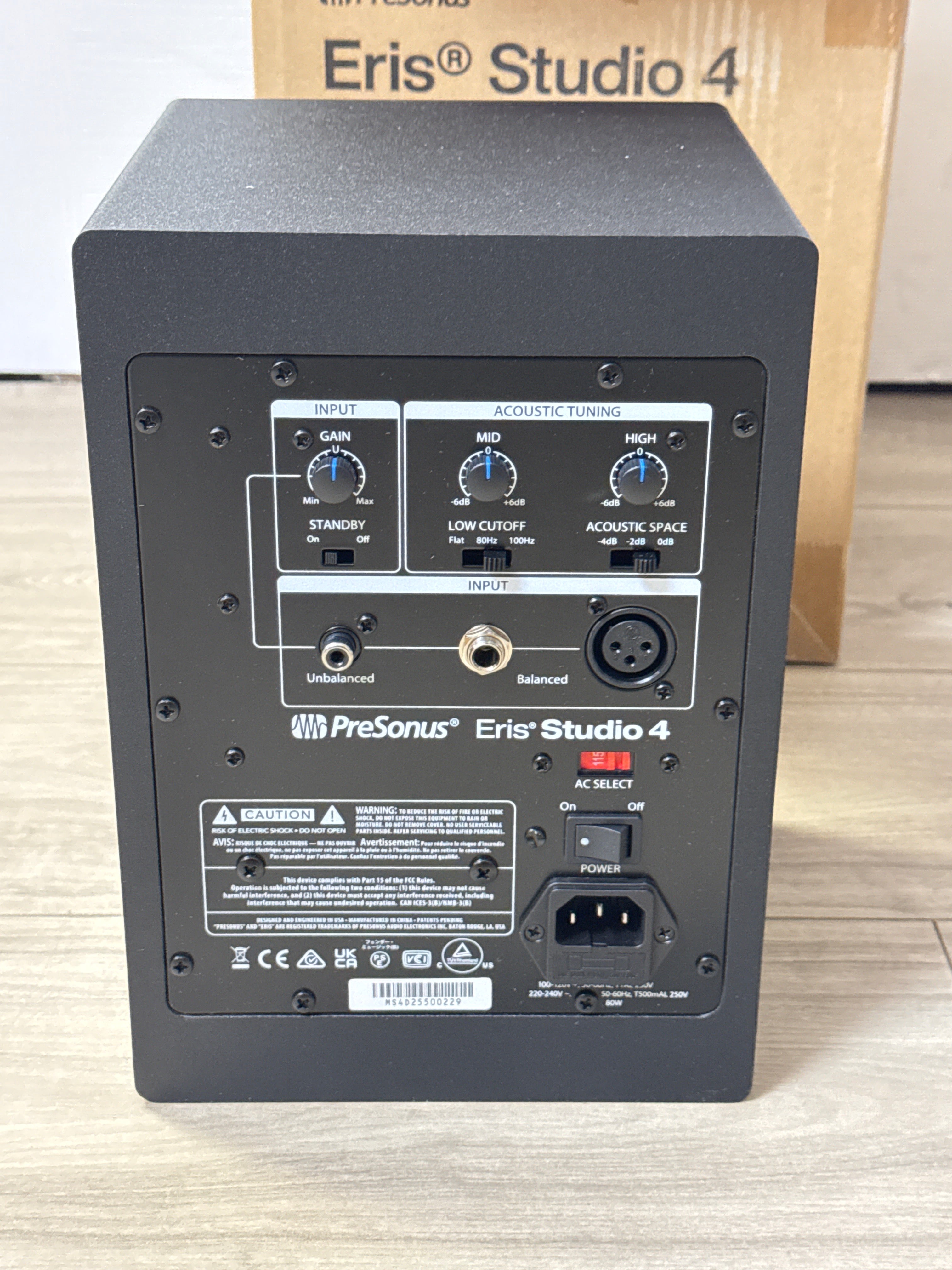 PreSonus Eris Studio 4 Studio Monitor Speaker Black Wired - Open Box