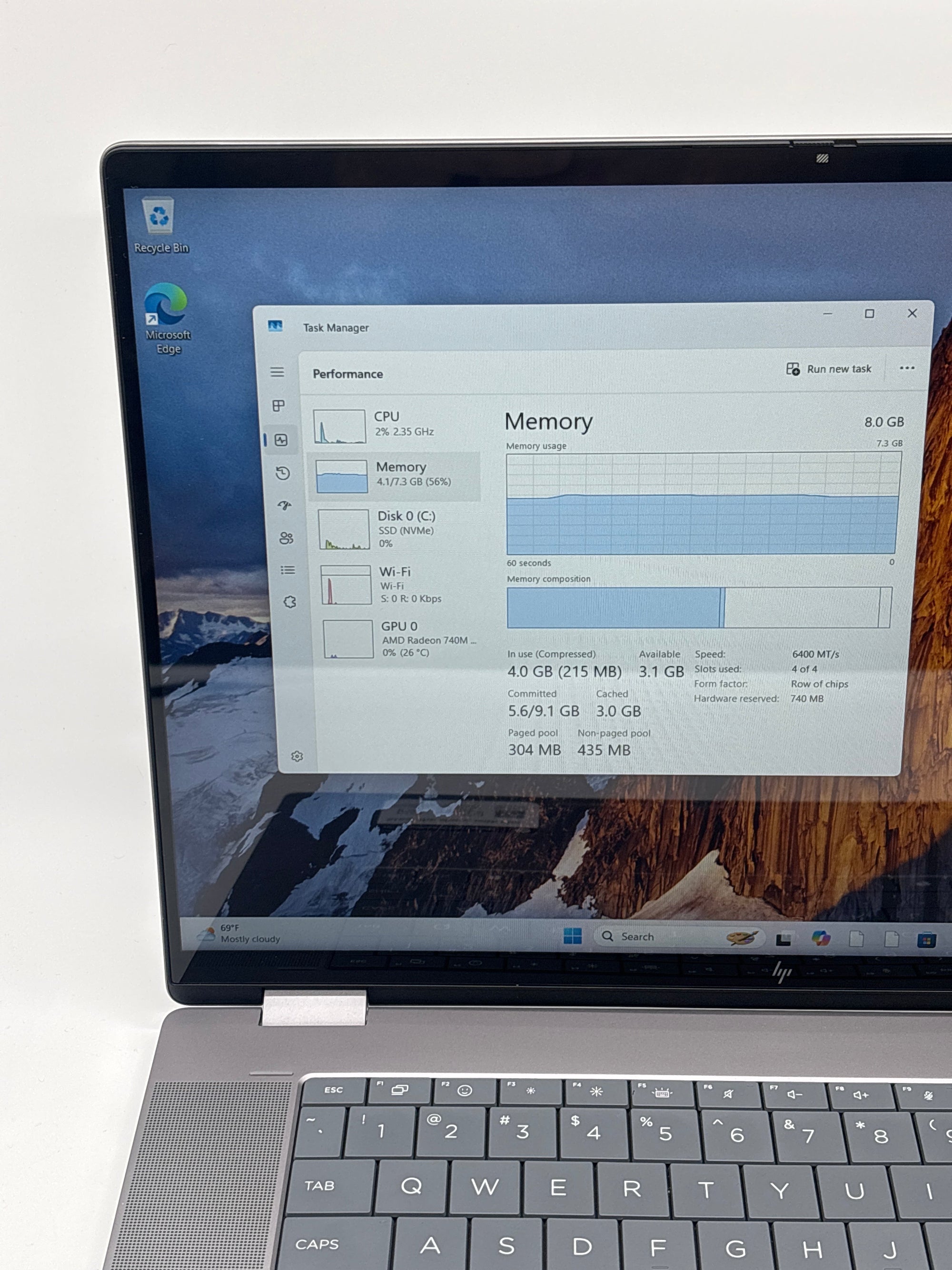 HP Omnibook X Flip 16-be0003dx AMD Ryzen 5 220 8GB RAM 512GB SSD