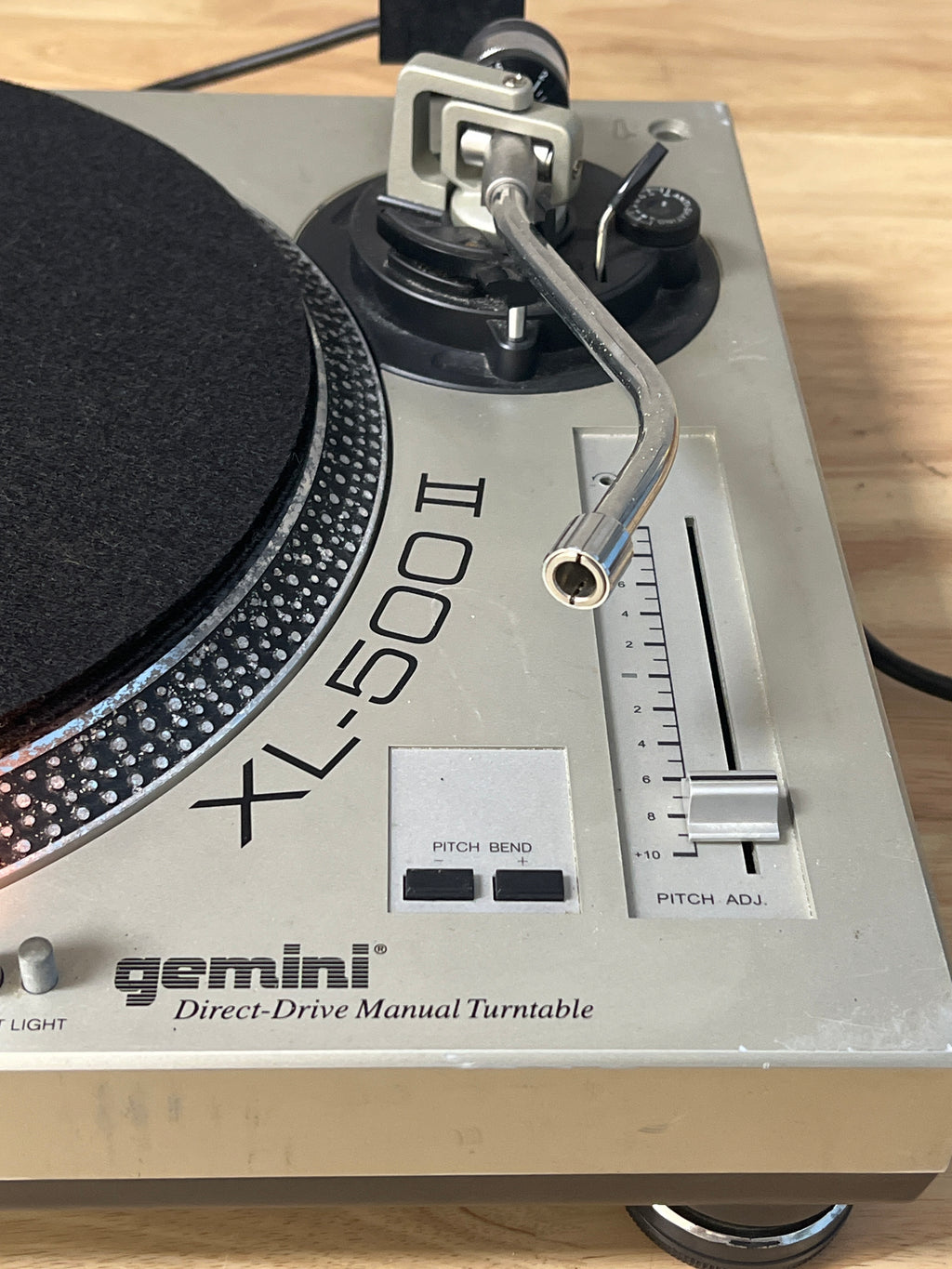 Gemini XL-500 II DJ Turntable Silver Direct Drive For Parts