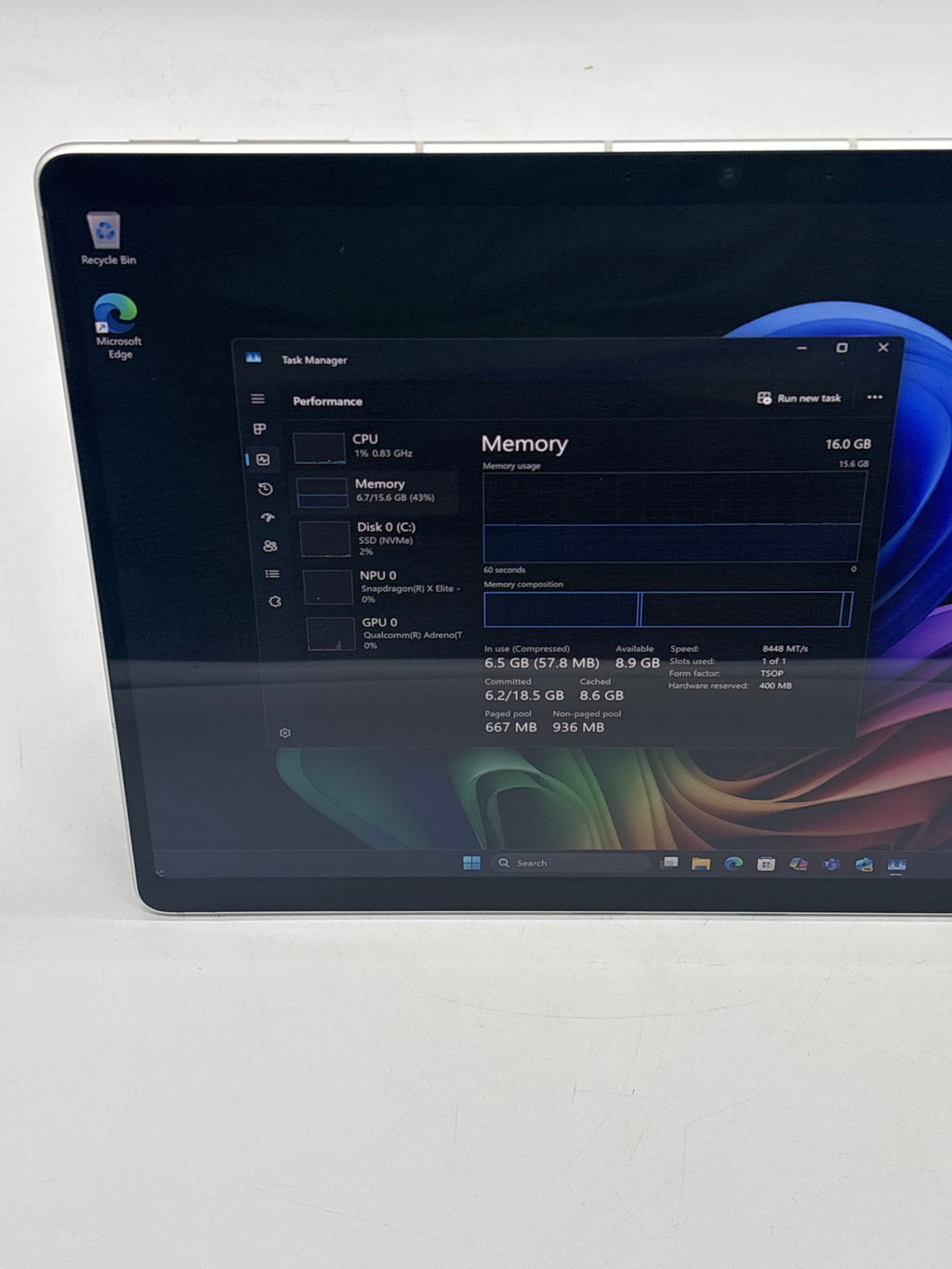 Microsoft 11th Edition 2077 Snapdragon X12 Core 16GB RAM 512GB SSD