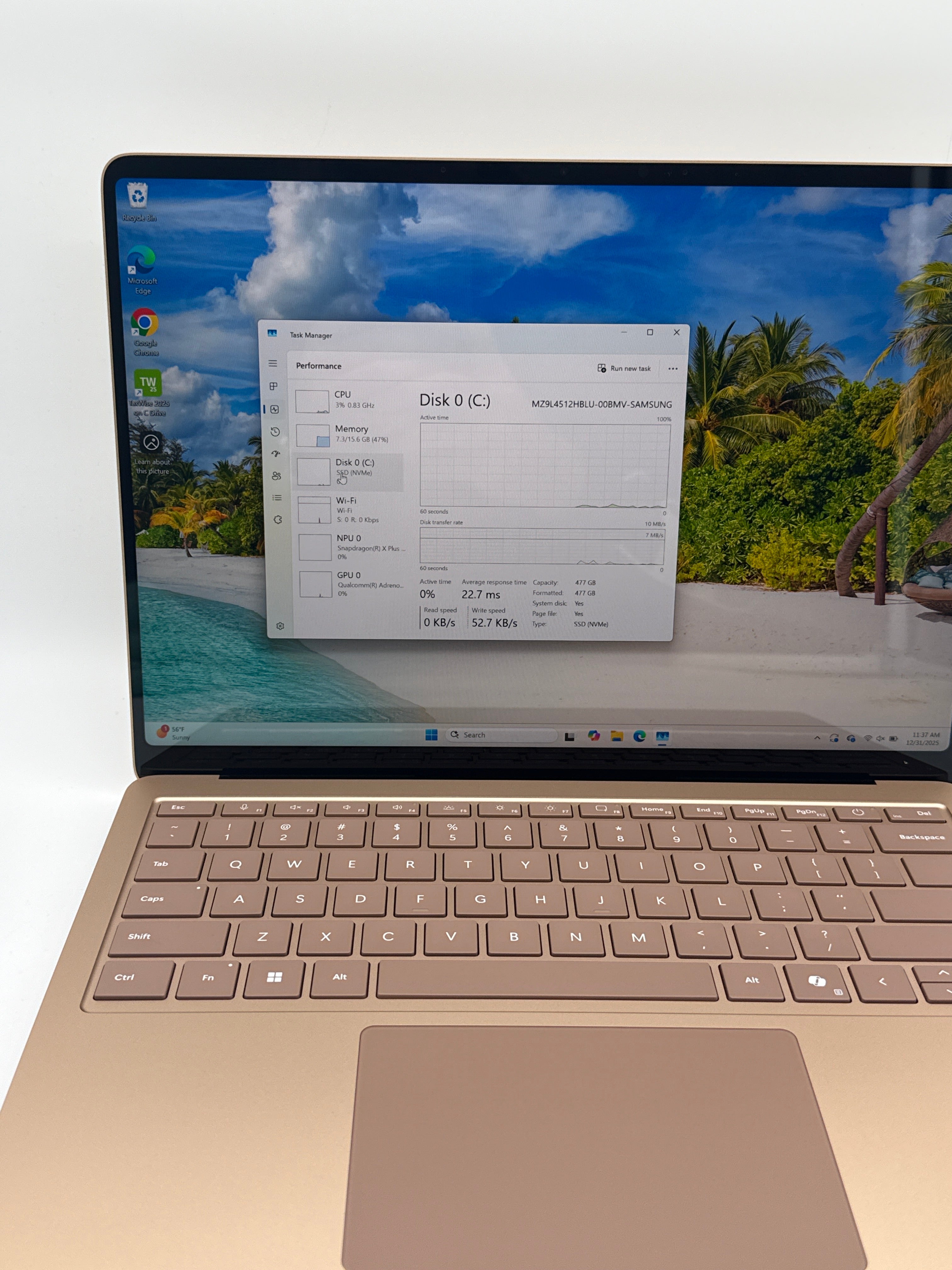 Microsoft Surface Laptop 7 2036 Snapdragon X 3.4GHz 16GB RAM 512GB SSD