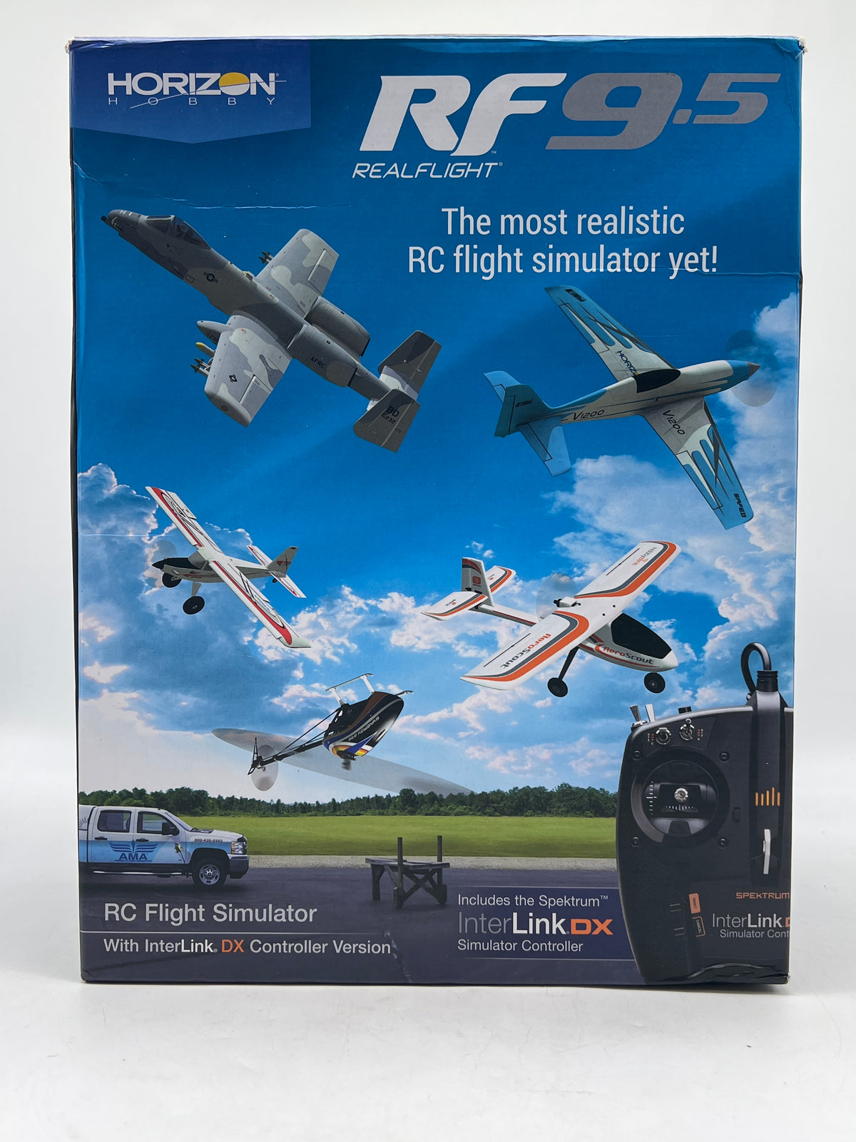 RealFlight RF 9.5 Flight Simulator with Spektrum Interlink-DX Controller