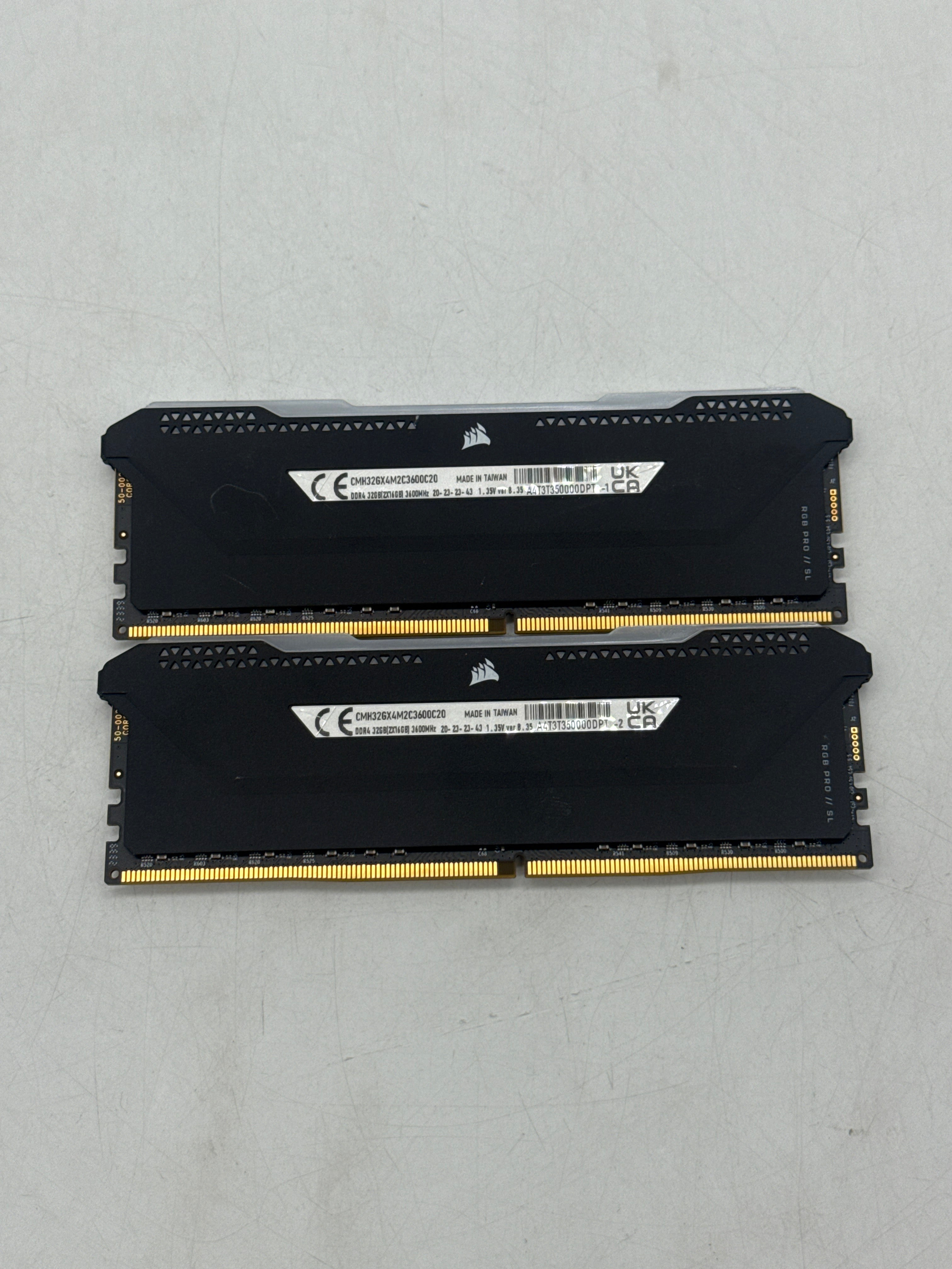 CORSAIR Vengeance RGB Pro SL 32GB (2x16GB) DDR4-3600 CL20 Black