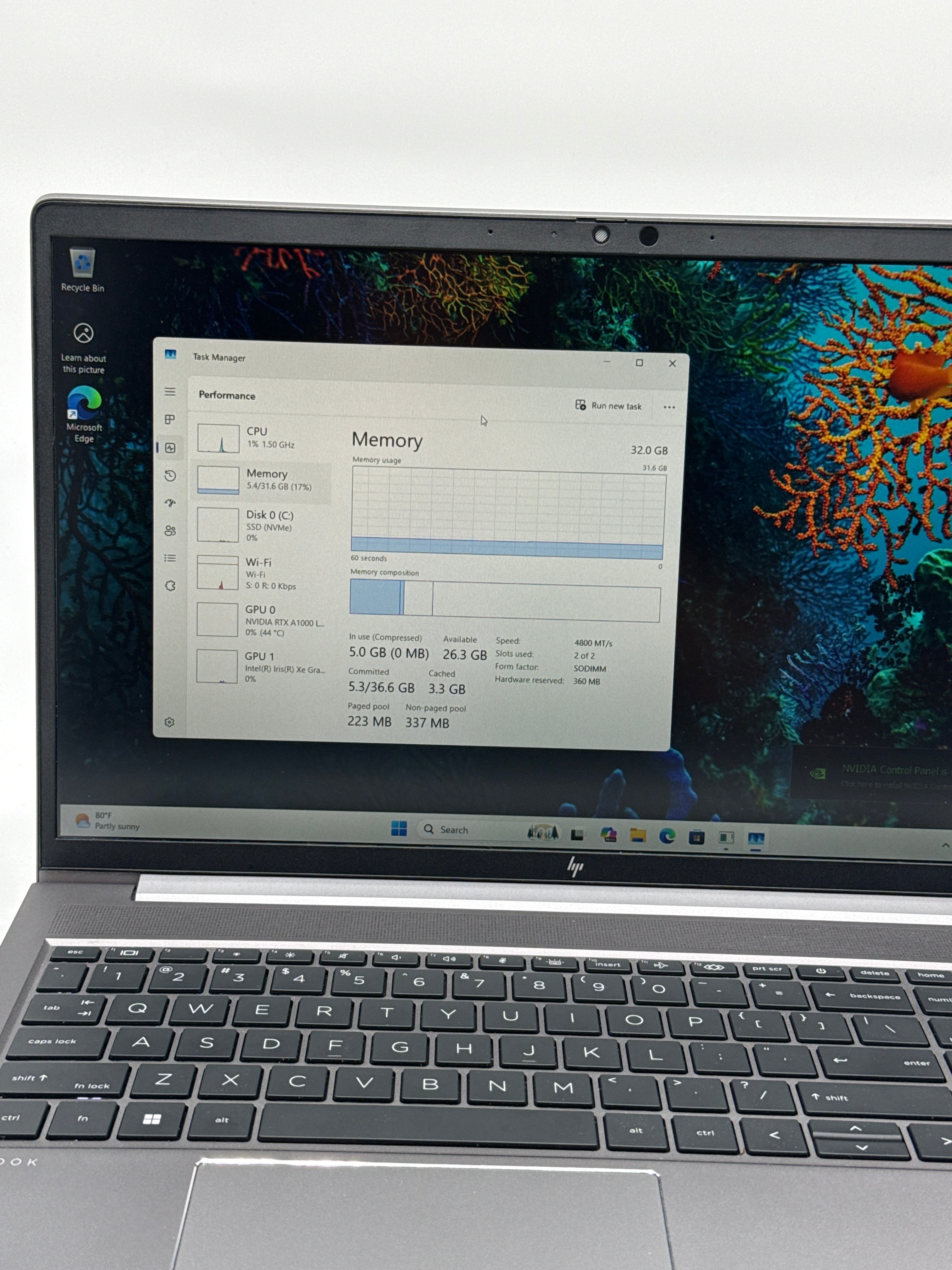 HP ZBook Power 15 G9 i7 12th Gen 32GB RAM 1TB SSD RTX A1000