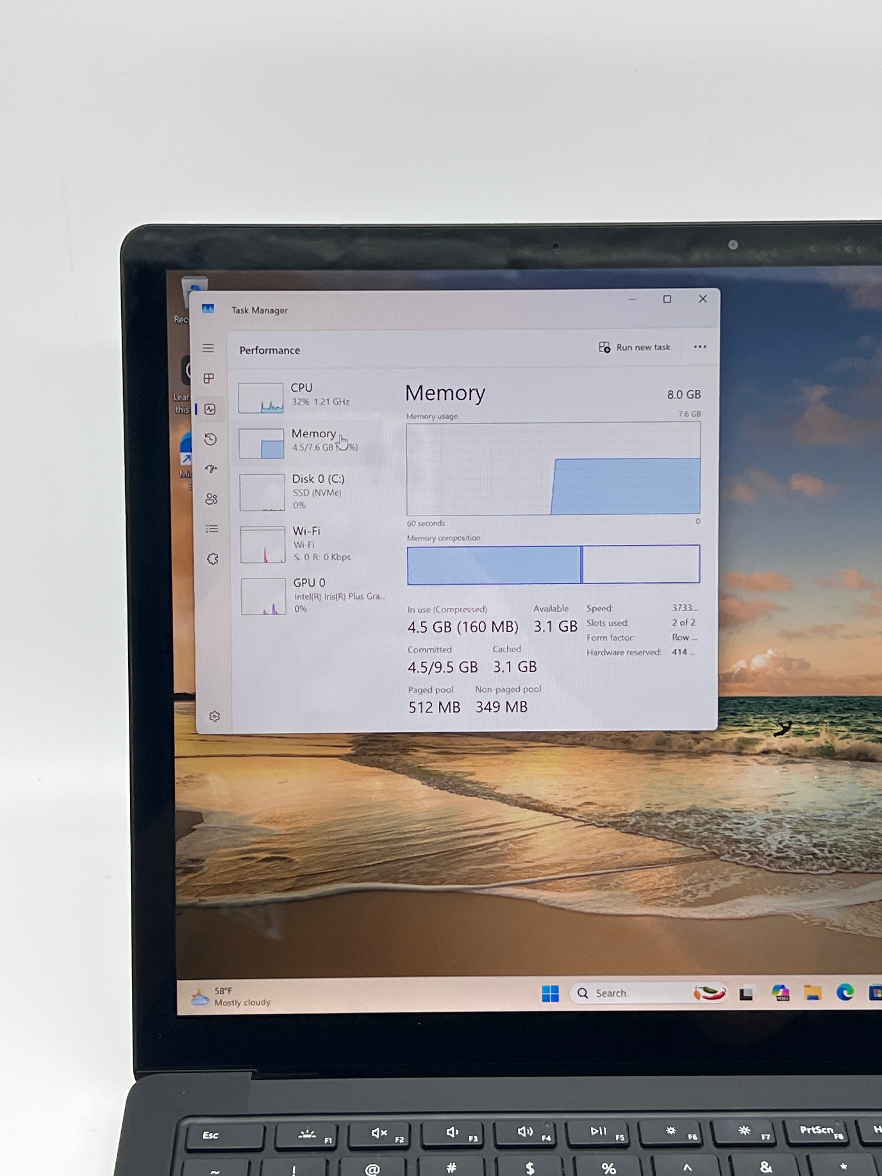 Microsoft Surface Laptop 3 1868 15" Core i5-1035G7 1.2GHz 8GB RAM 256GB SSD