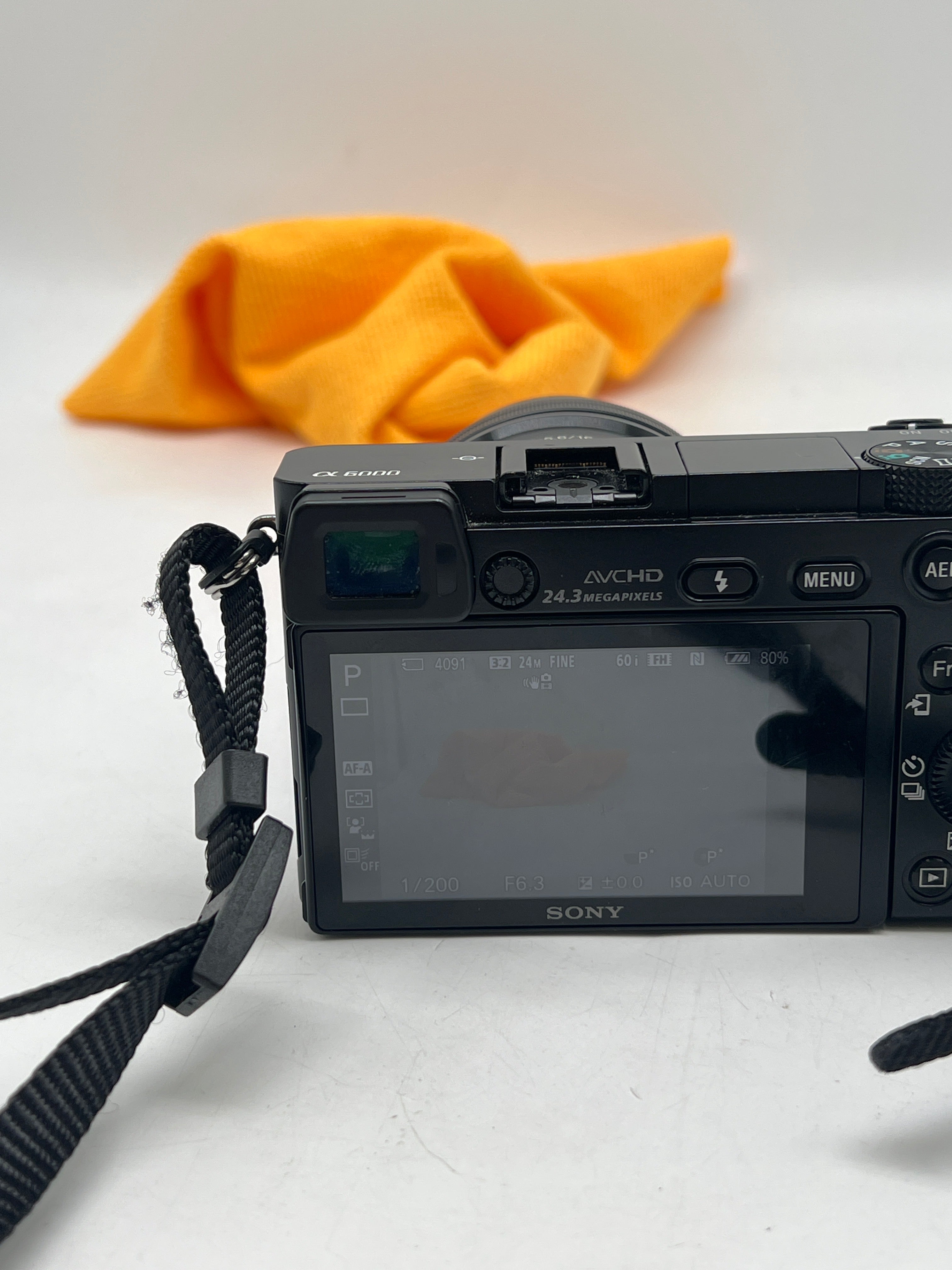 Sony Alpha A6000 24.3MP Mirrorless Digital Camera w/ SELP1650 Lens - Used