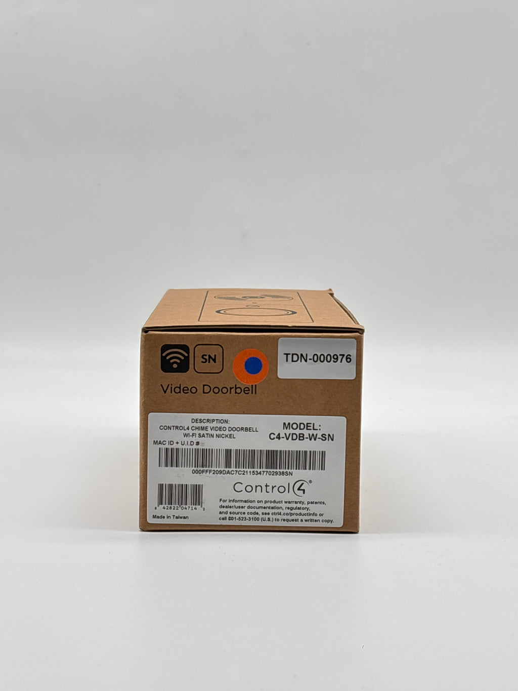 Control4 Chime Video Doorbell C4-VDB-W-SN - Open Box