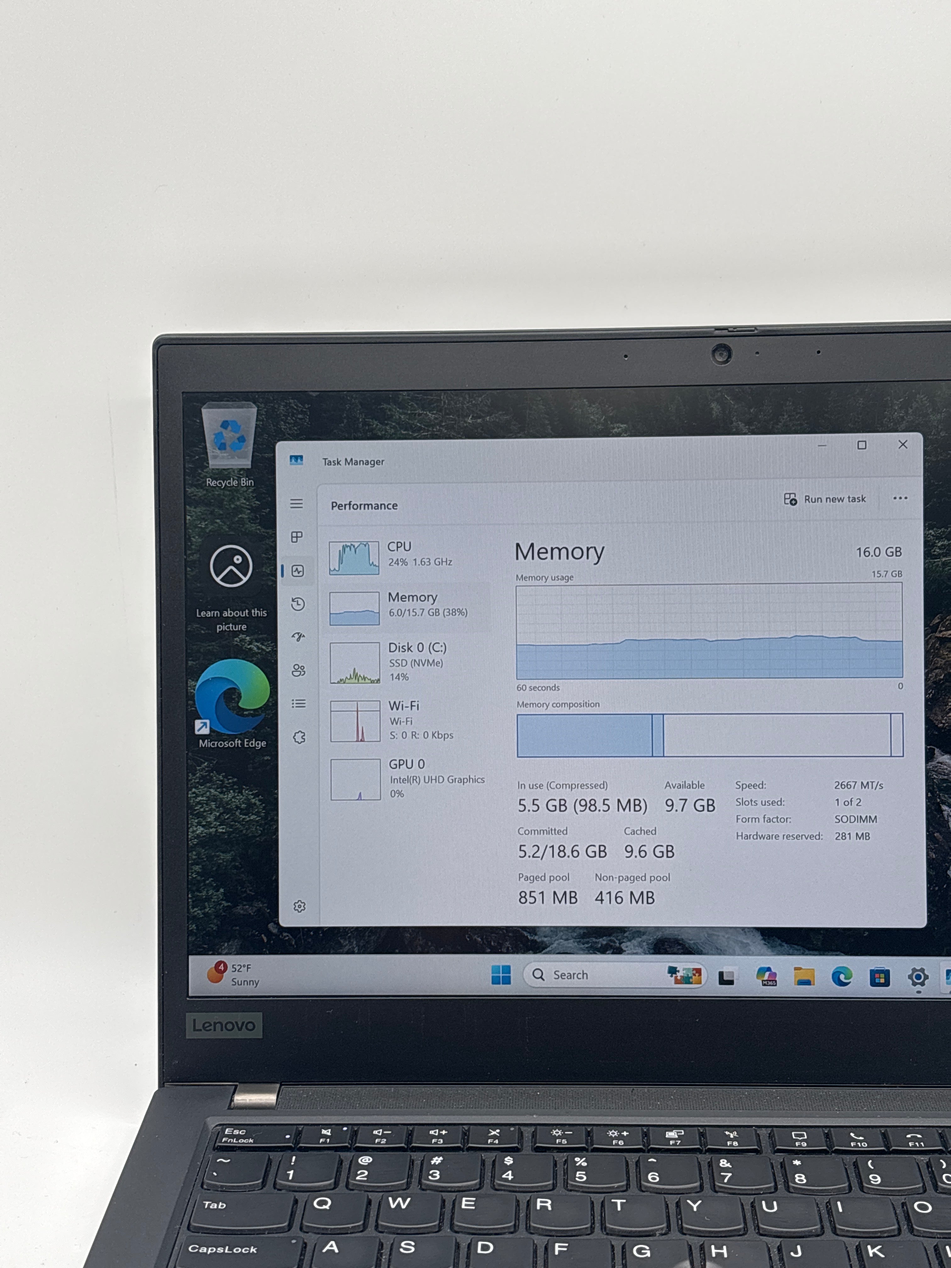 Lenovo ThinkPad T14 Gen 1 i5-10310U 16GB RAM 256GB SSD