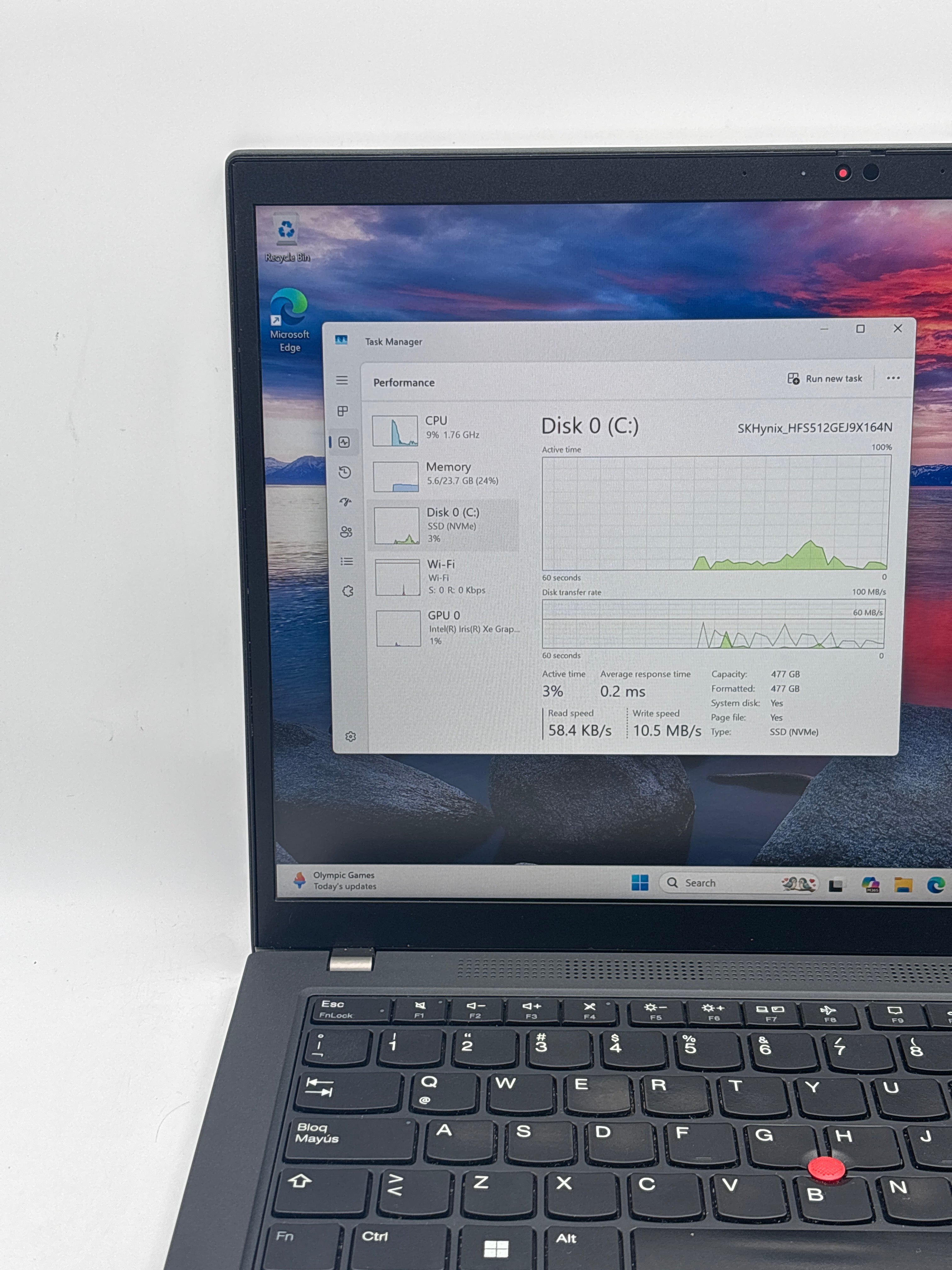 Lenovo ThinkPad T14 Gen 4 i5-1335U 24GB RAM 512GB SSD - For Parts (Read DESC)