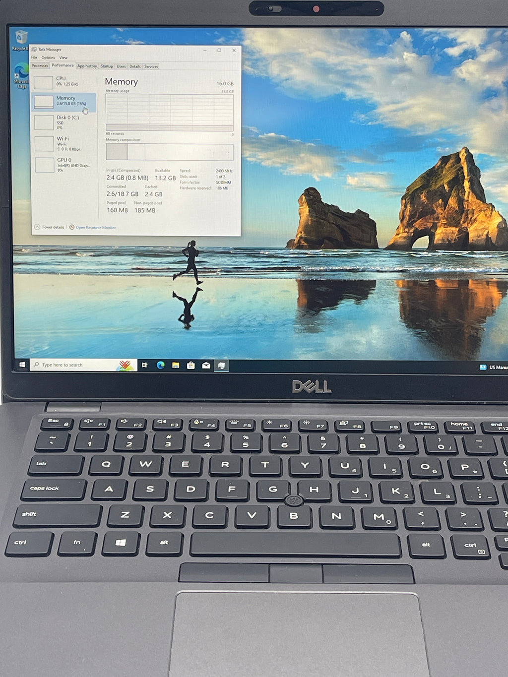 Dell Latitude 5400 14" Intel i5 16 GB RAM 256 GB SSD Black Used