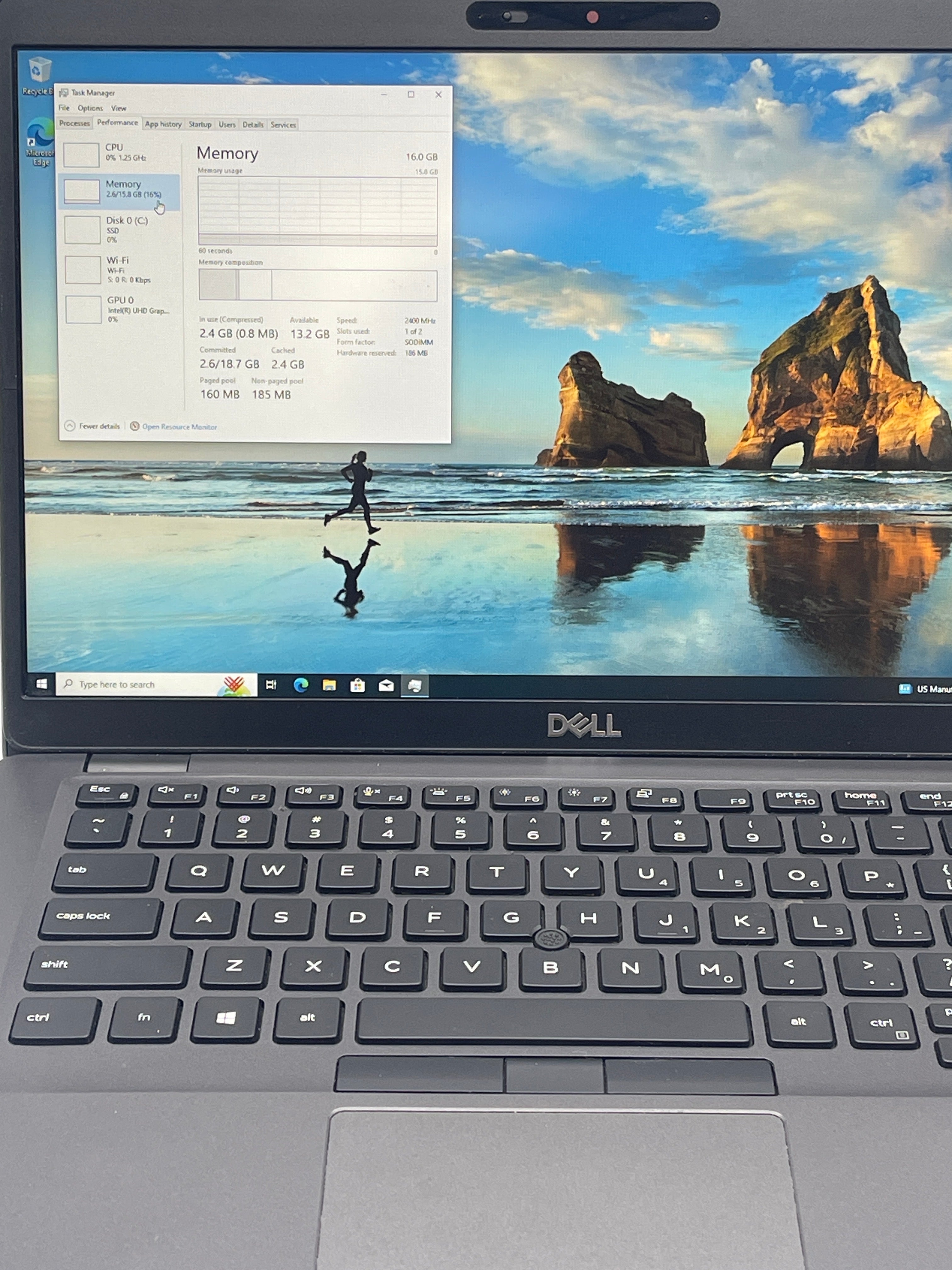 Dell Latitude 5400 14" Intel i5 16 GB RAM 256 GB SSD Black Used