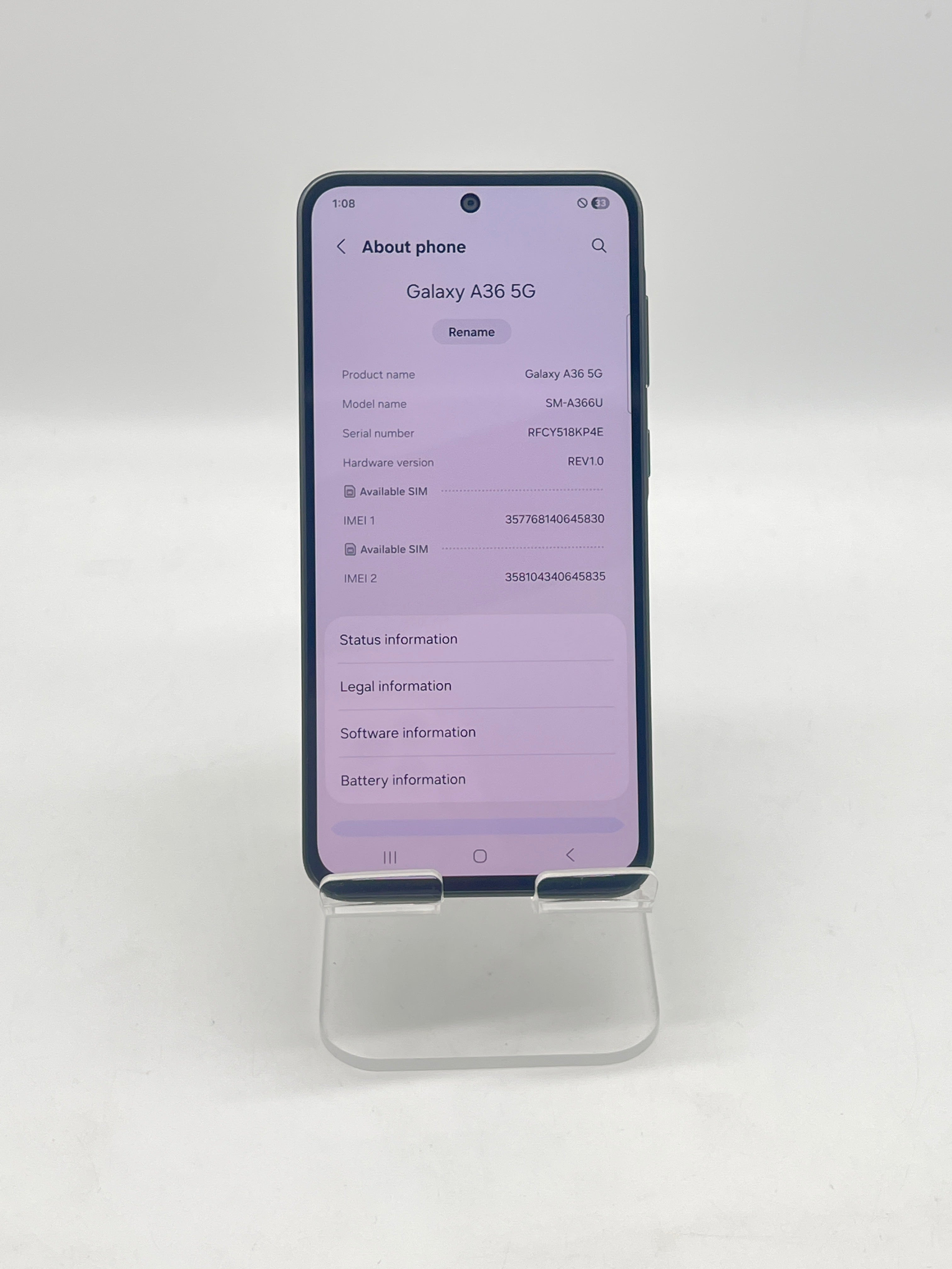 Samsung Galaxy A36 5G 128GB Spectrum - Used