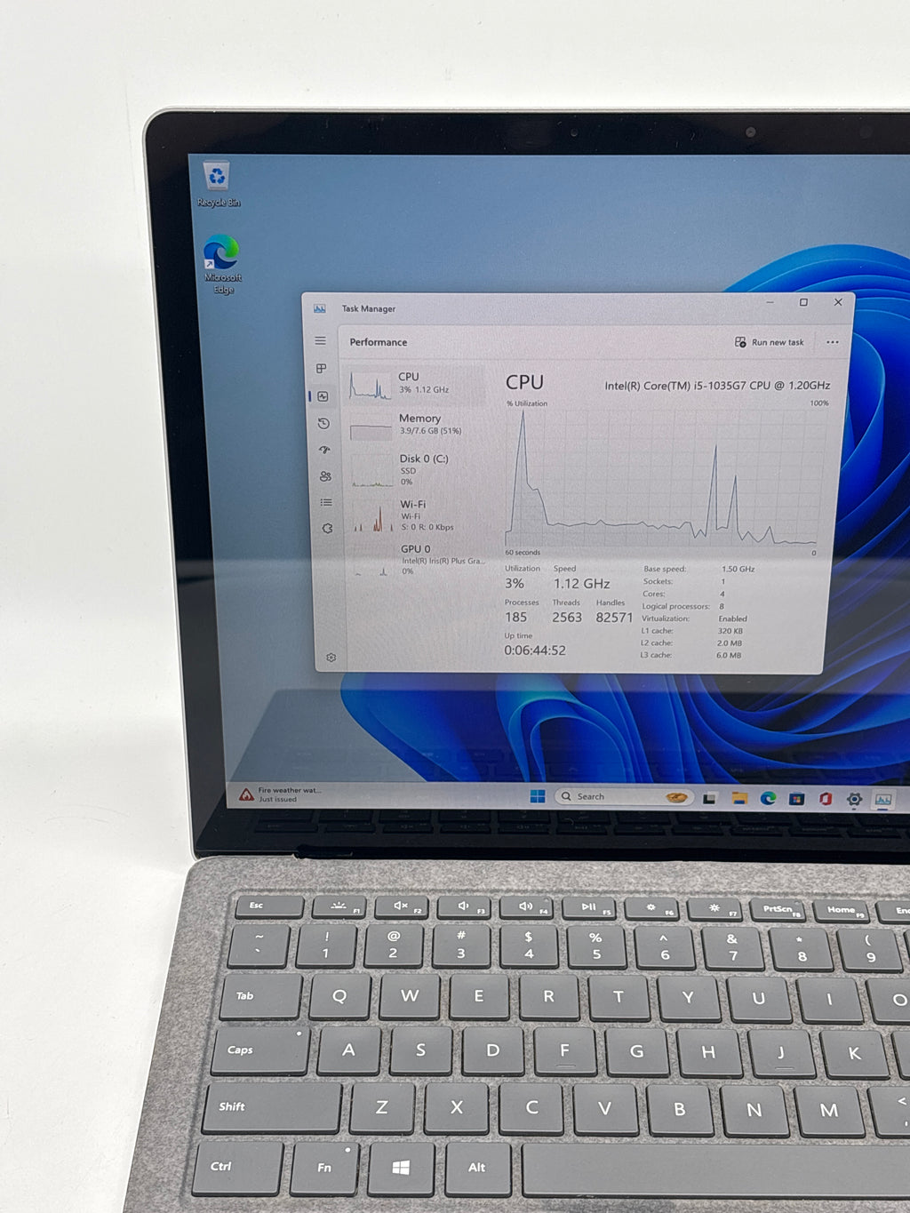 Microsoft Surface Laptop 3 1867 i5-1035G7 8GB RAM 128GB SSD