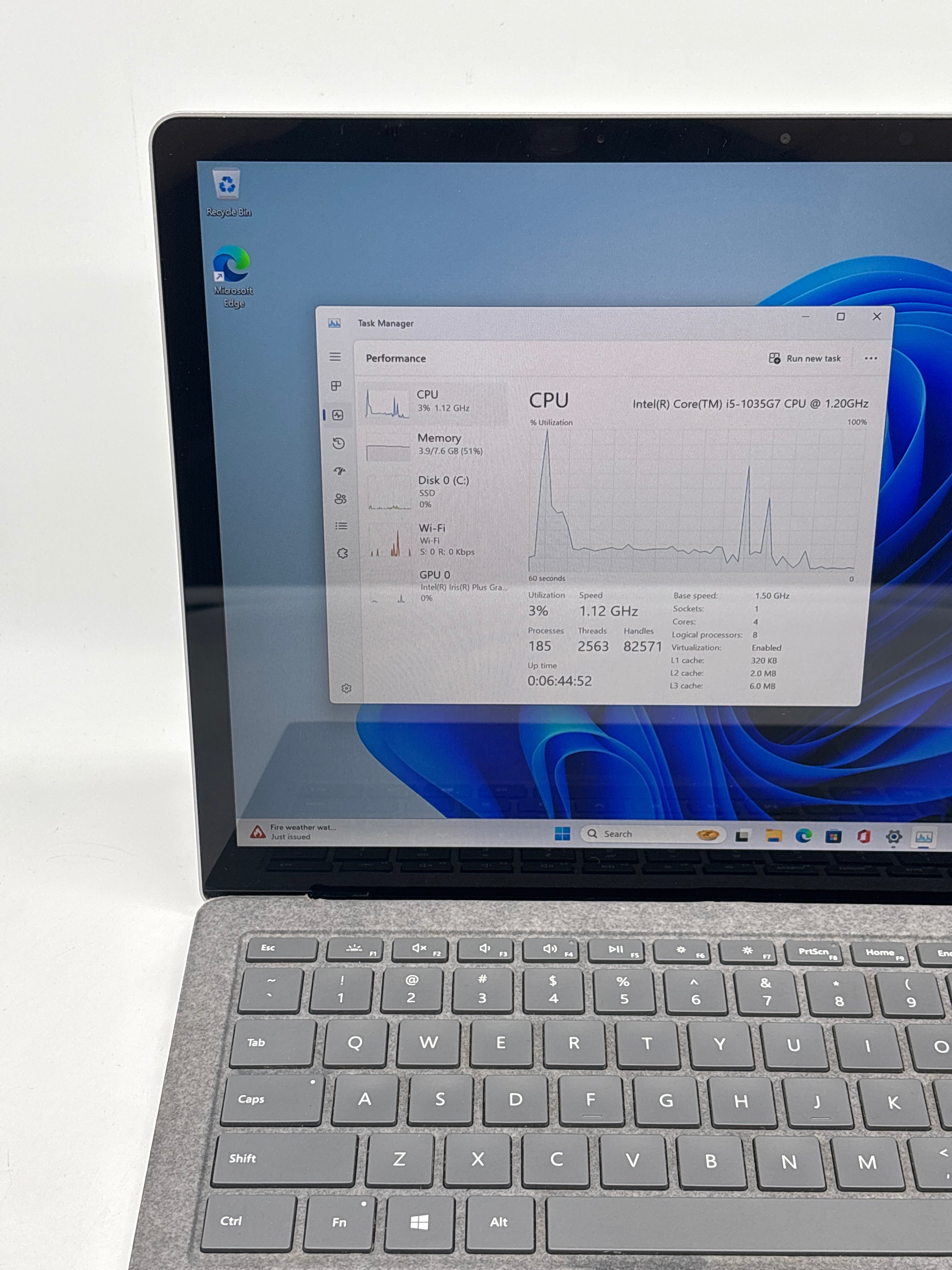 Microsoft Surface Laptop 3 1867 i5-1035G7 8GB RAM 128GB SSD