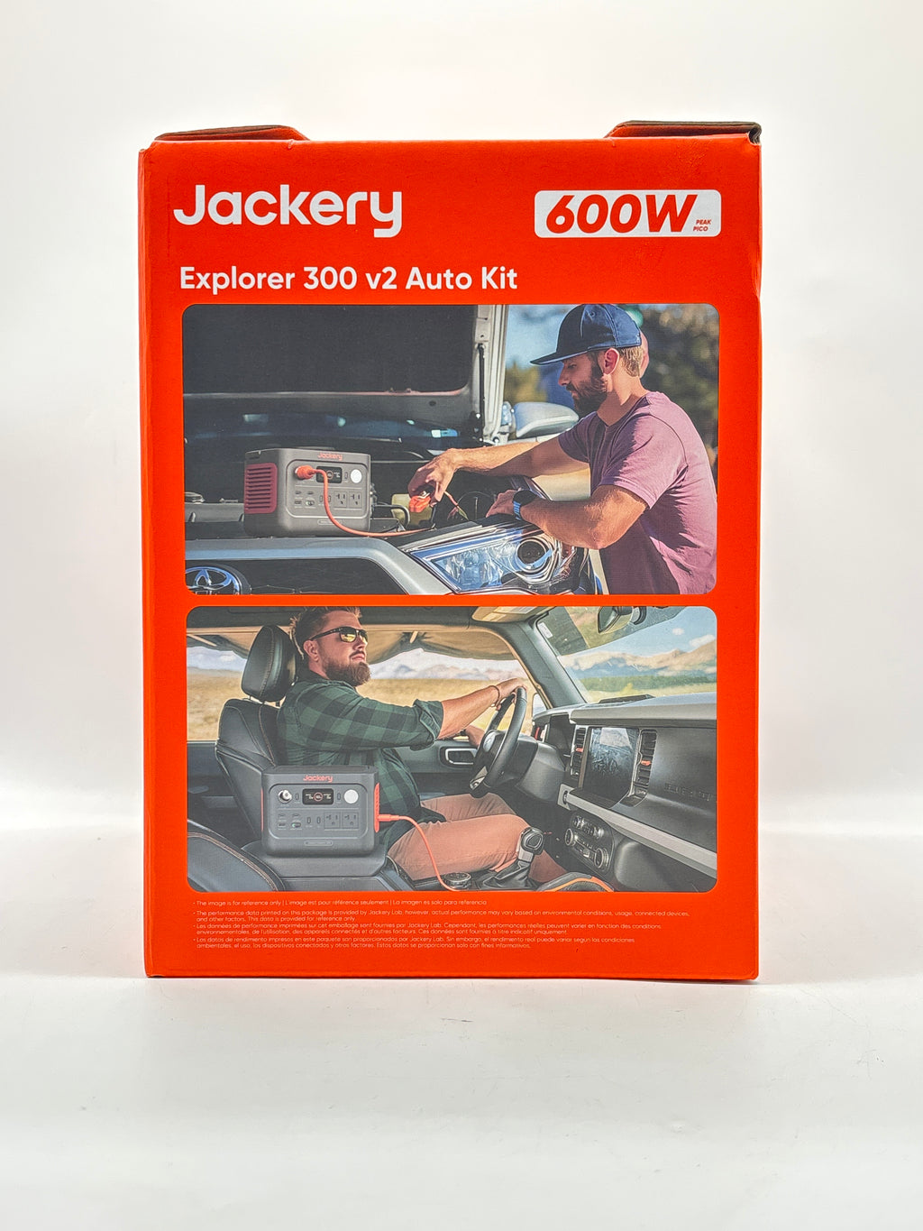 Jackery Explorer 300 v2 Auto Kit Portable Solar Generator 600W Black - New