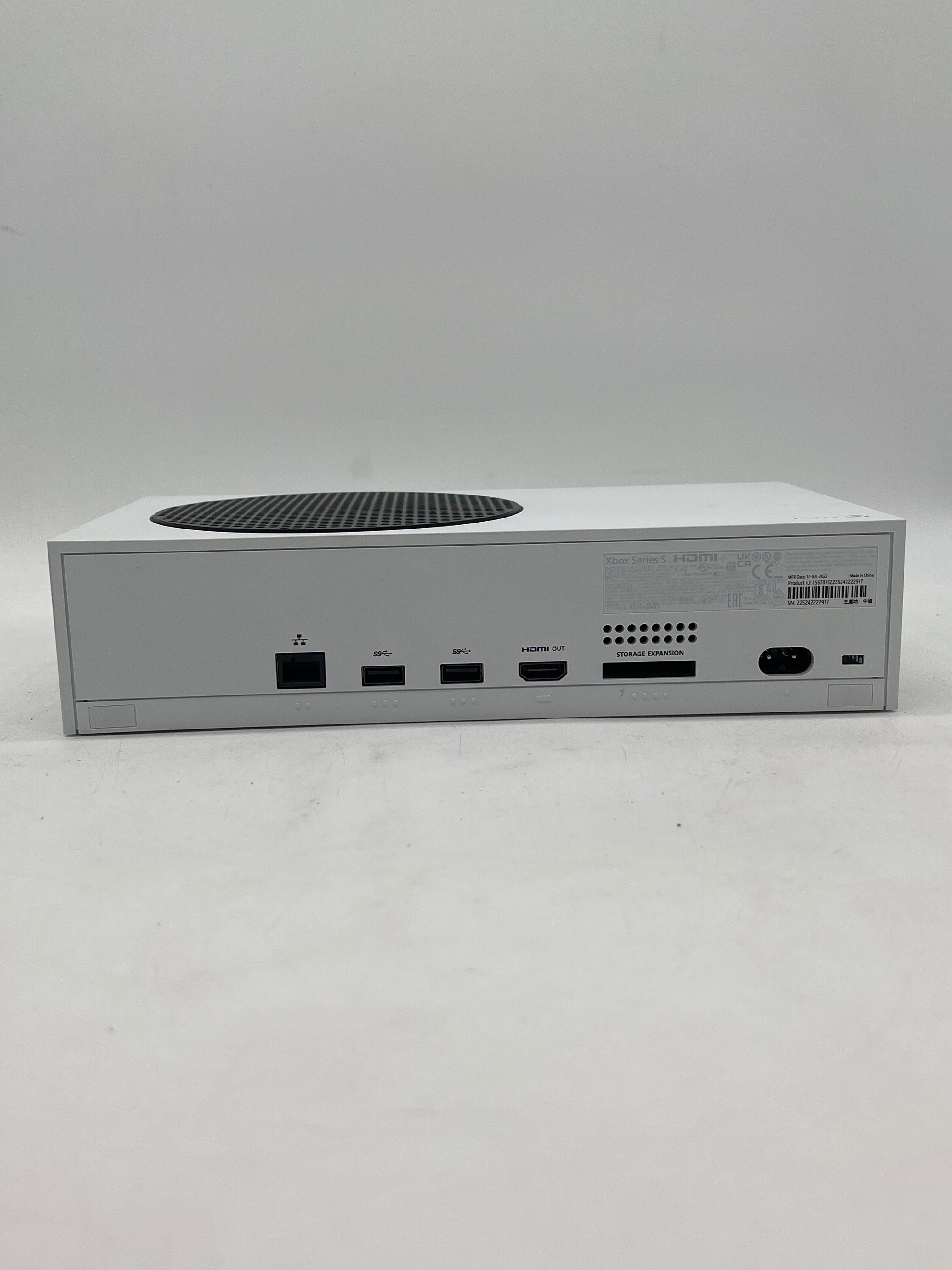 Microsoft Xbox Series S (1884) 2020 512GB - Used (Back Case Clip broken)