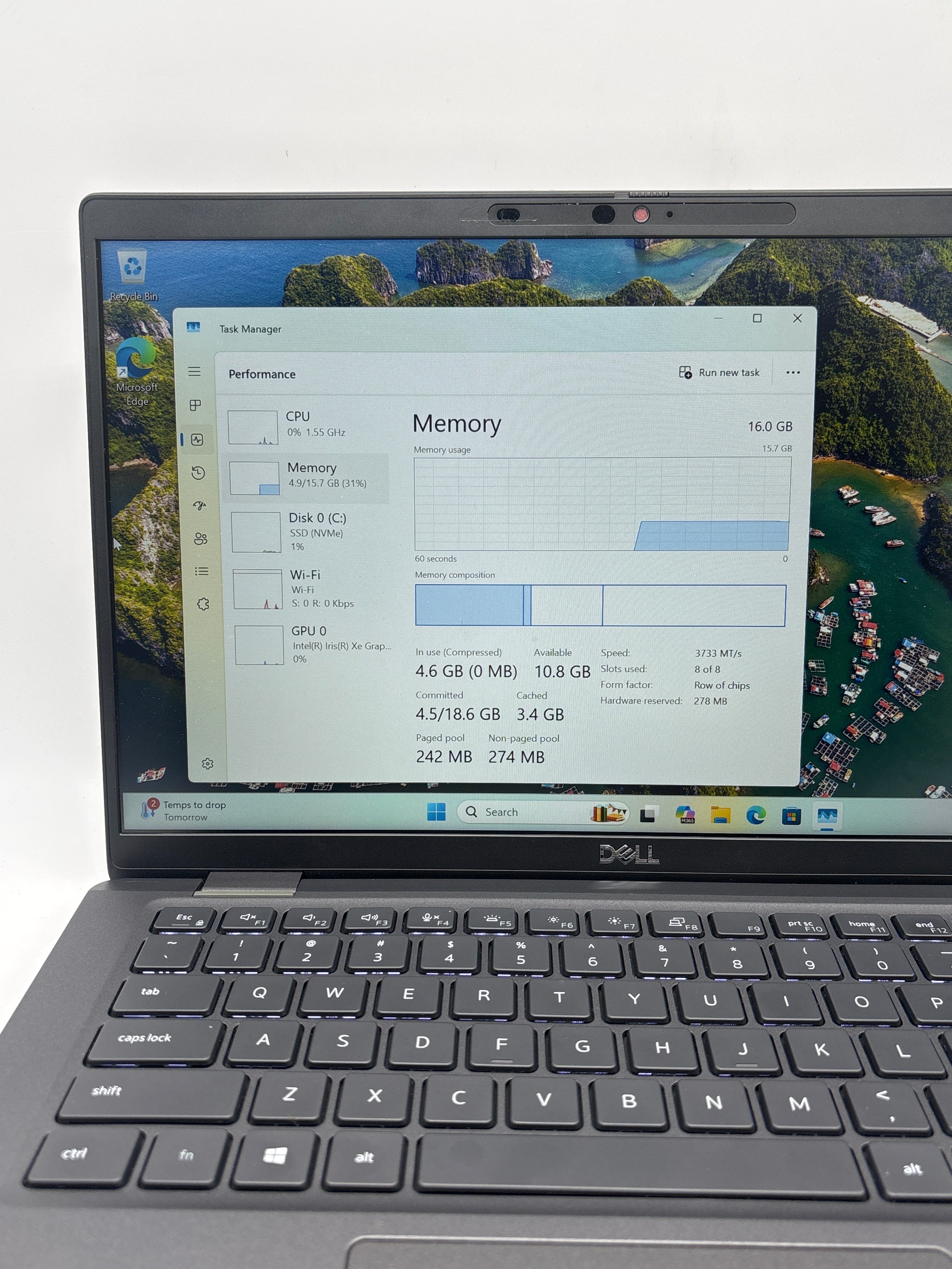 Dell Latitude 7420 14 inch i7-1185G7 16GB RAM 512GB SSD Black - Used