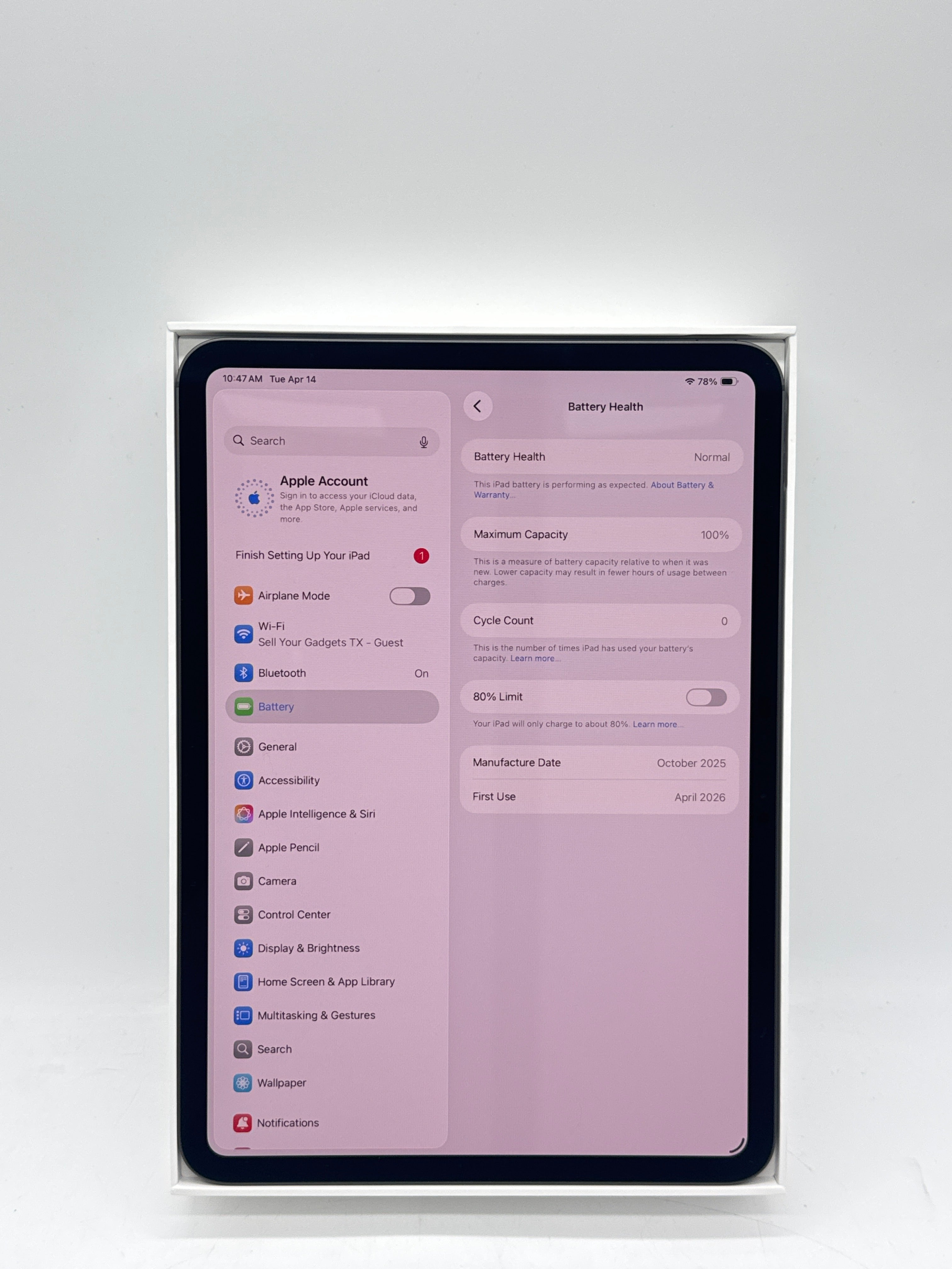 Apple iPad Pro 11" M5 512GB Wi-Fi Only - Used With Box