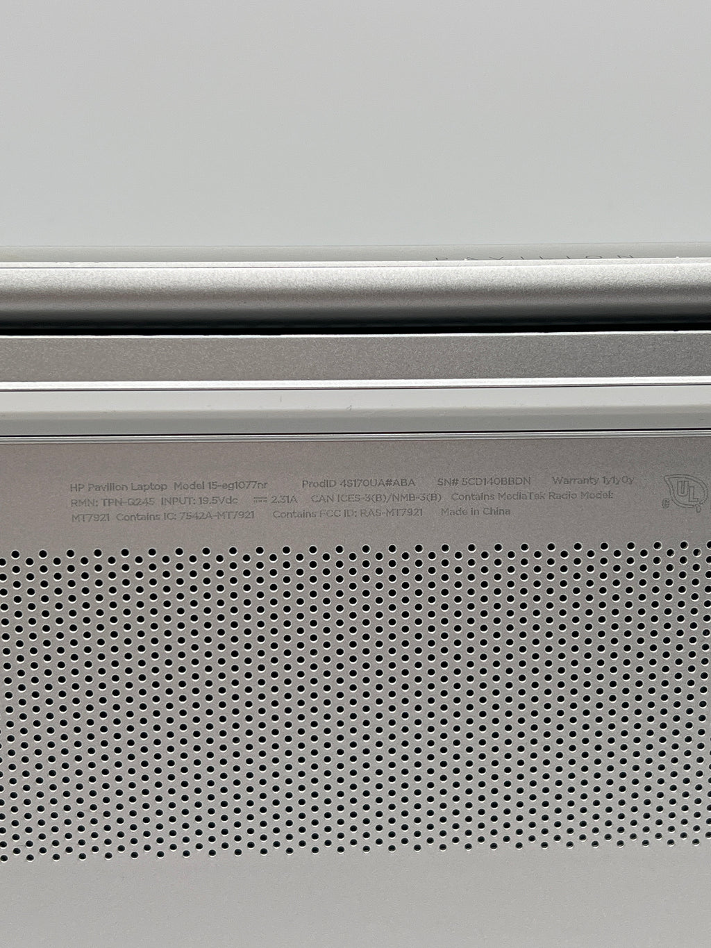HP Pavilion 15-EG1077NR i7-1195G7 16GB RAM 512GB - Bios Locked/Remotely Managed