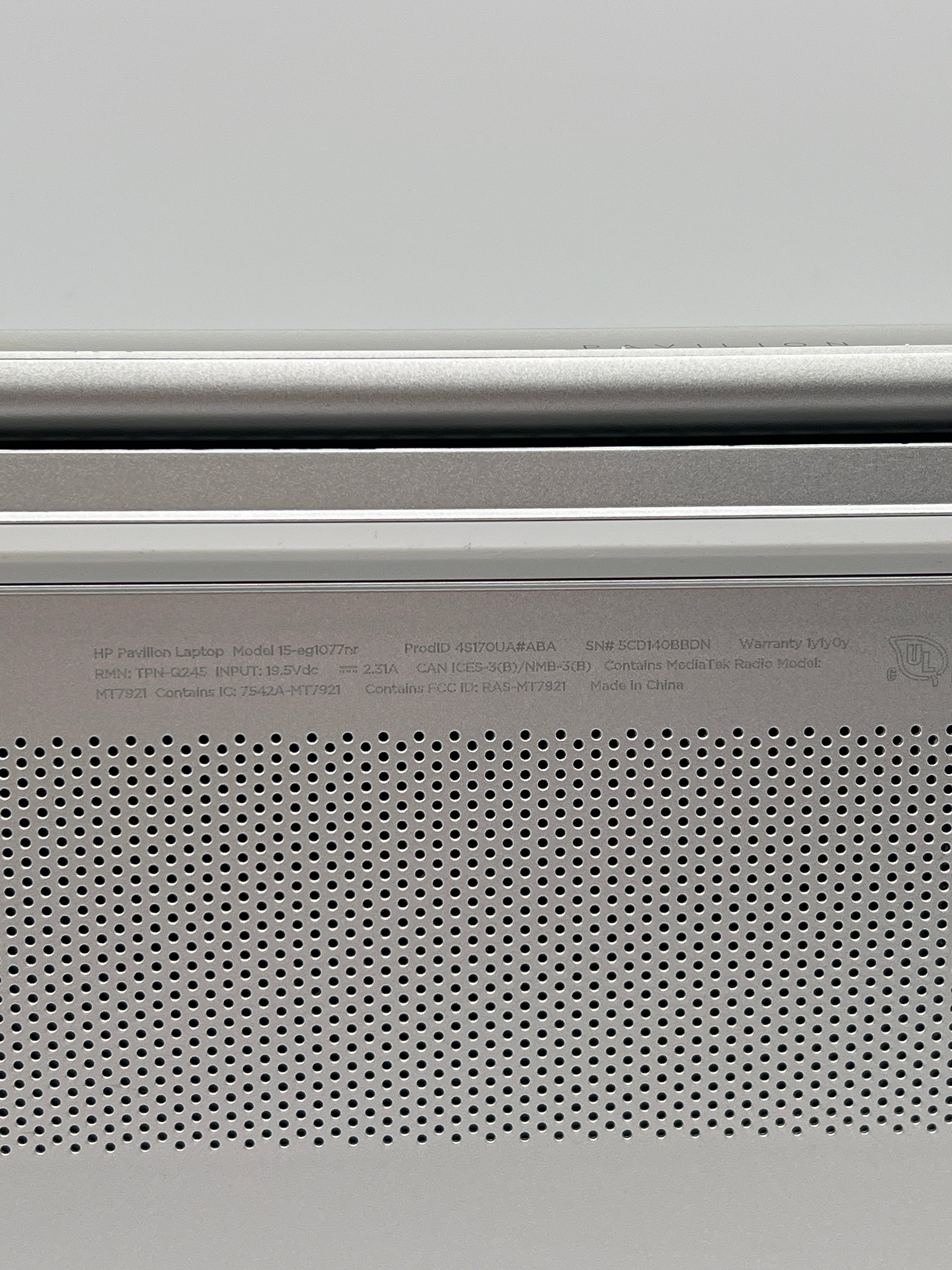 HP Pavilion 15-EG1077NR i7-1195G7 16GB RAM 512GB - Bios Locked/Remotely Managed