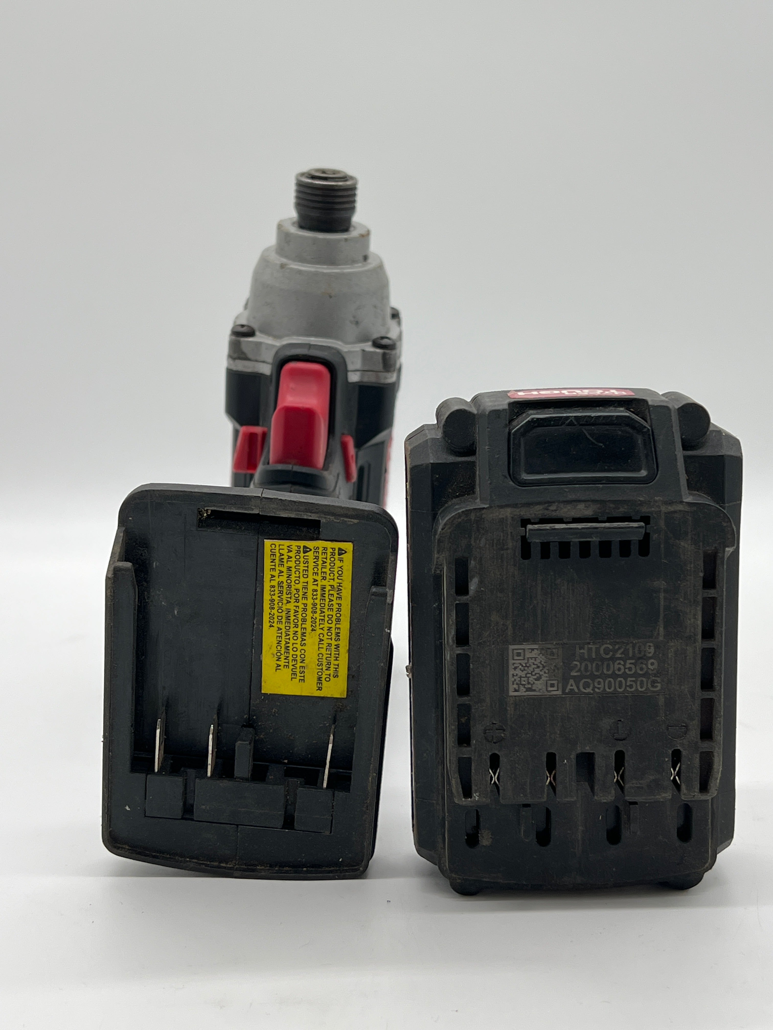 Hyper Tough Cordless Impact Driver 20V 1.5Ah Battery Red Used