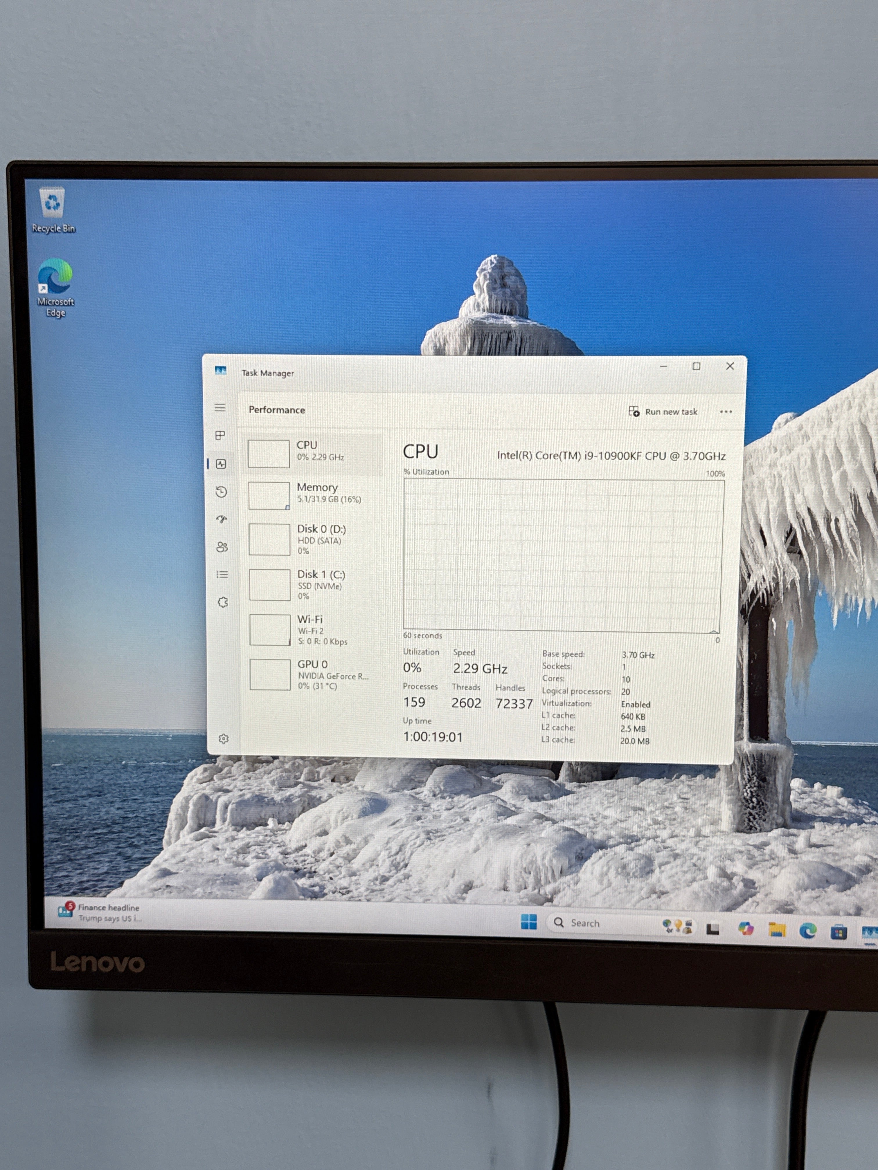 Custom PC i9-10900KF 32GB RAM 4TB HDD + 1TB SSD RTX 3060 Ti