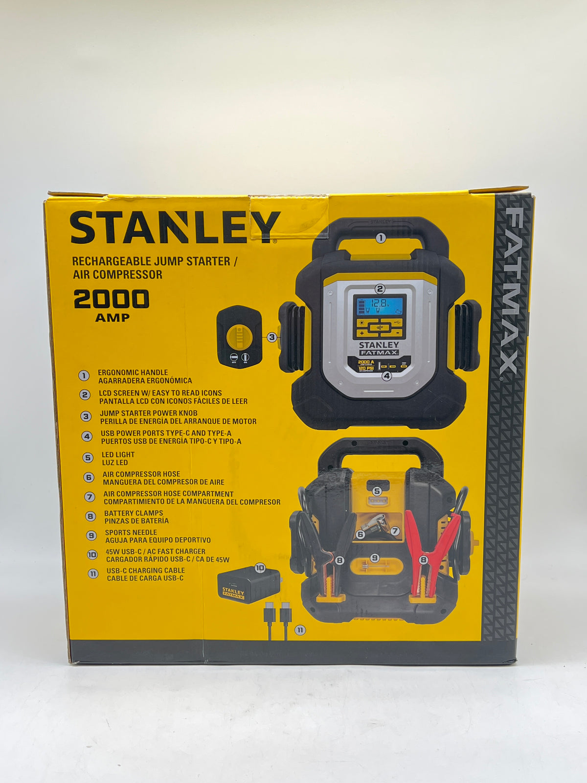 Stanley JC20F 2000 Amp Jump Starter Black - New