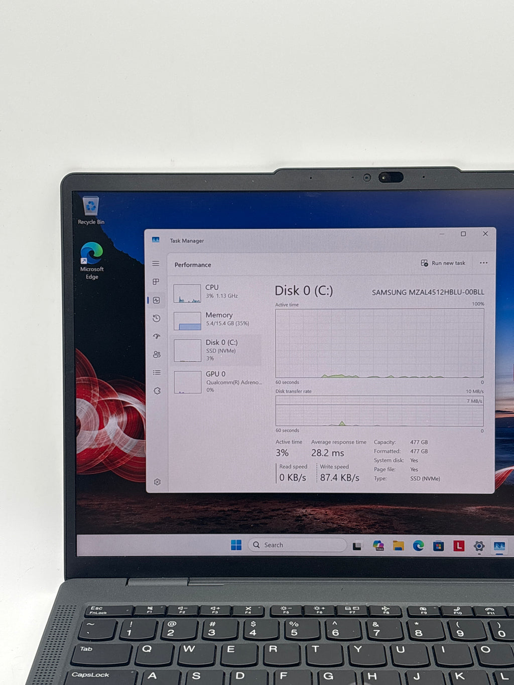 Lenovo ThinkPad X13s Gen 1 Snapdragon 8cx Gen 3 16GB RAM 512GB SSD