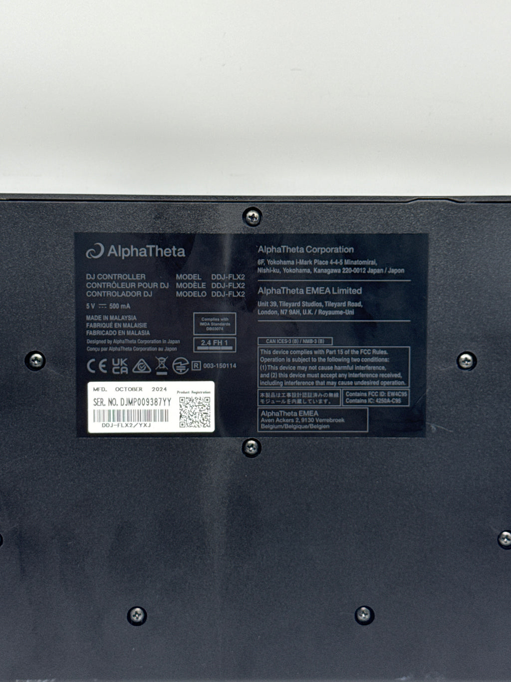 AlphaTheta DDJ-FLX2 Compact 2-Channel DJ Controller