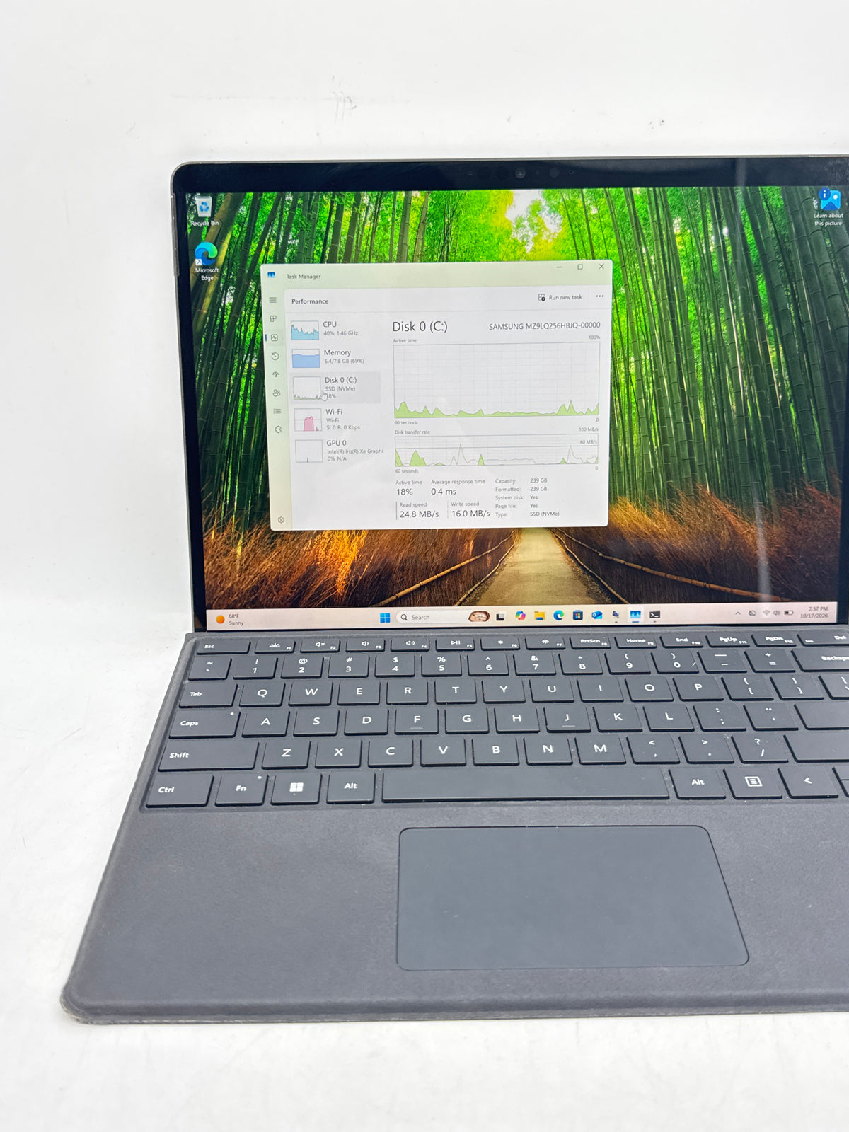 Microsoft Surface Pro 8 1983 Core i5 1135G7 8GB RAM 256GB SSD 13in Black - Used