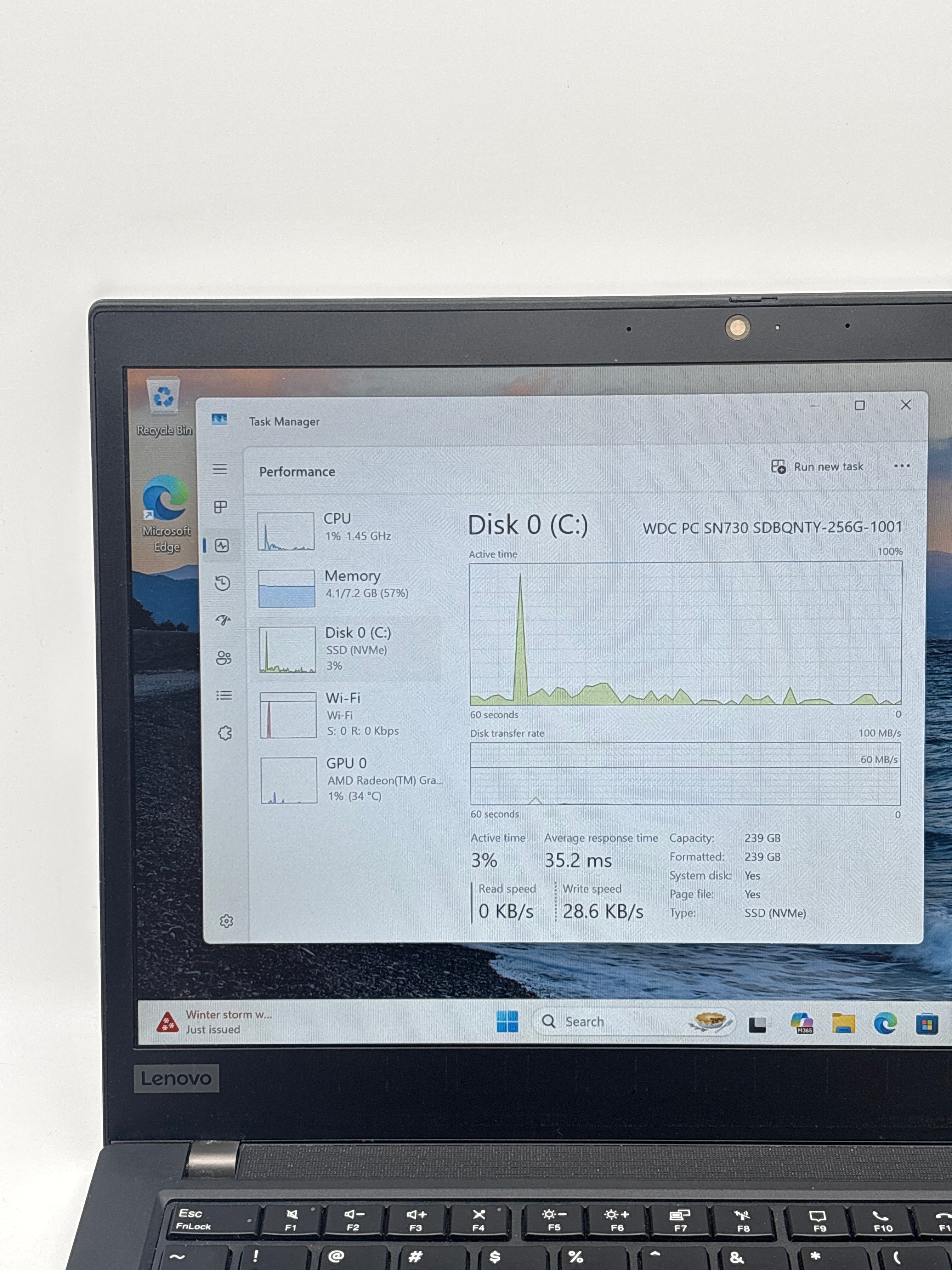 Lenovo ThinkPad T14 Gen 1 AMD Ryzen 5 Pro 4650U 8GB SSD 256GB
