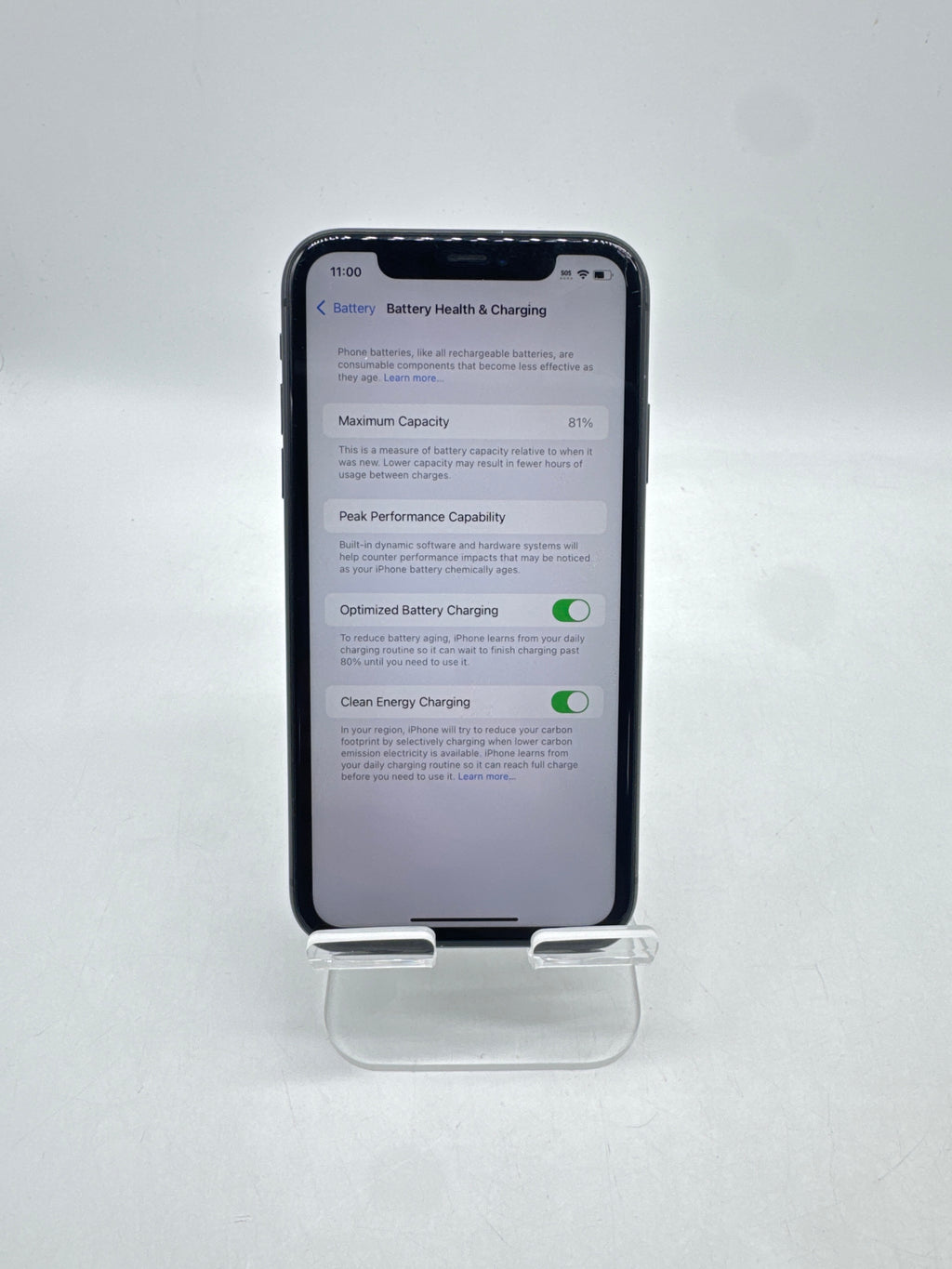Apple iPhone 11 6.1in A2111 64GB Network Unlocked Black - Screen Damage