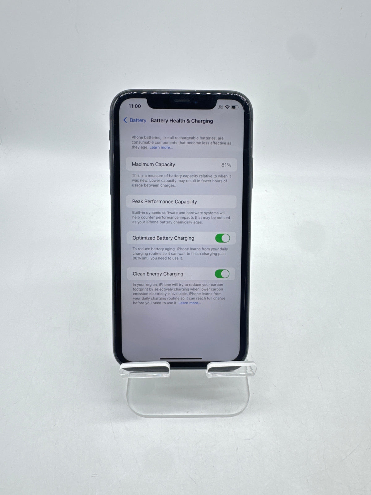 Apple iPhone 11 6.1in A2111 64GB Network Unlocked Black - Screen Damage