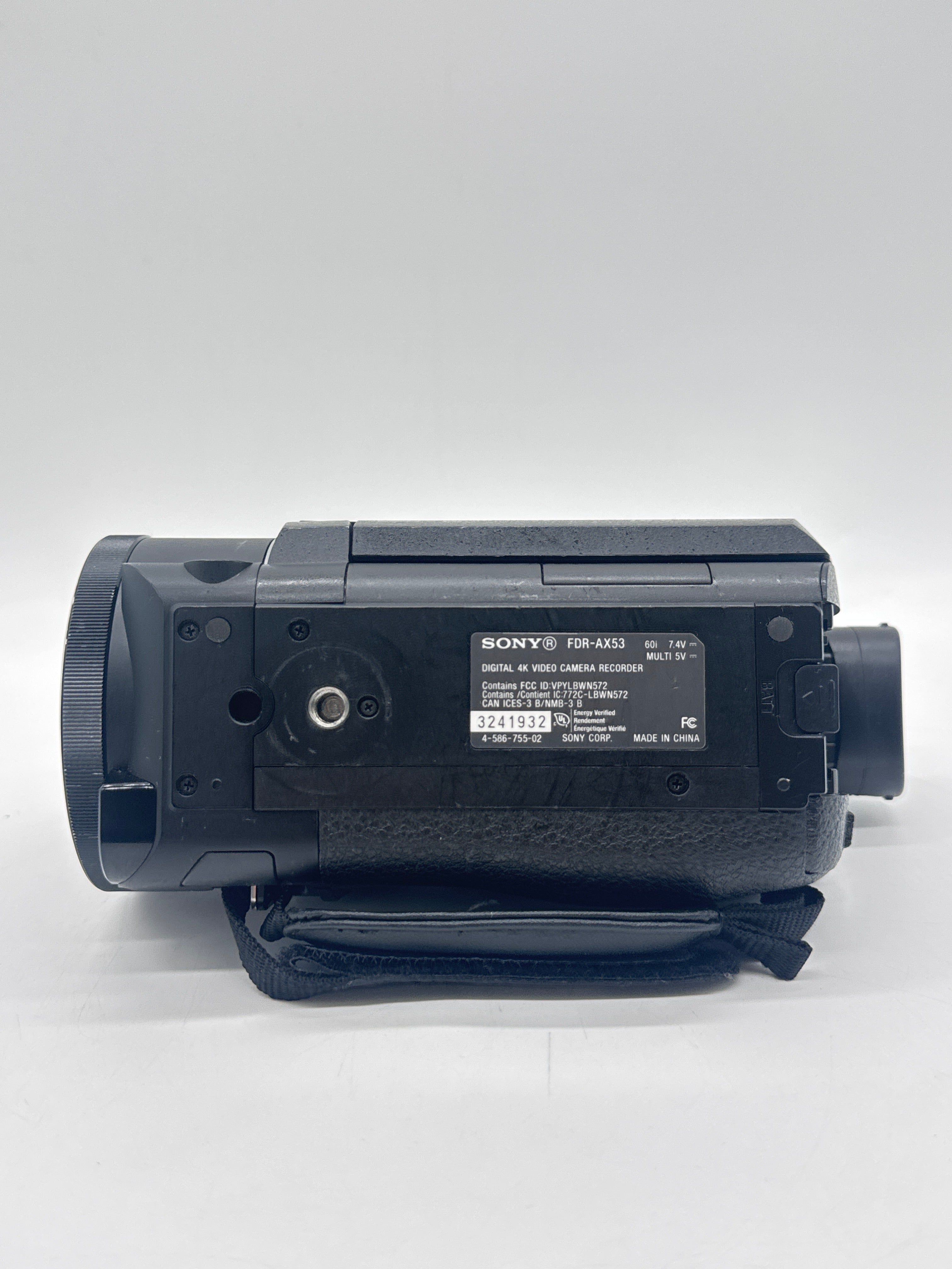 Sony Handycam FDR-AX53 4K Ultra HD Handheld Camcorder - For Parts