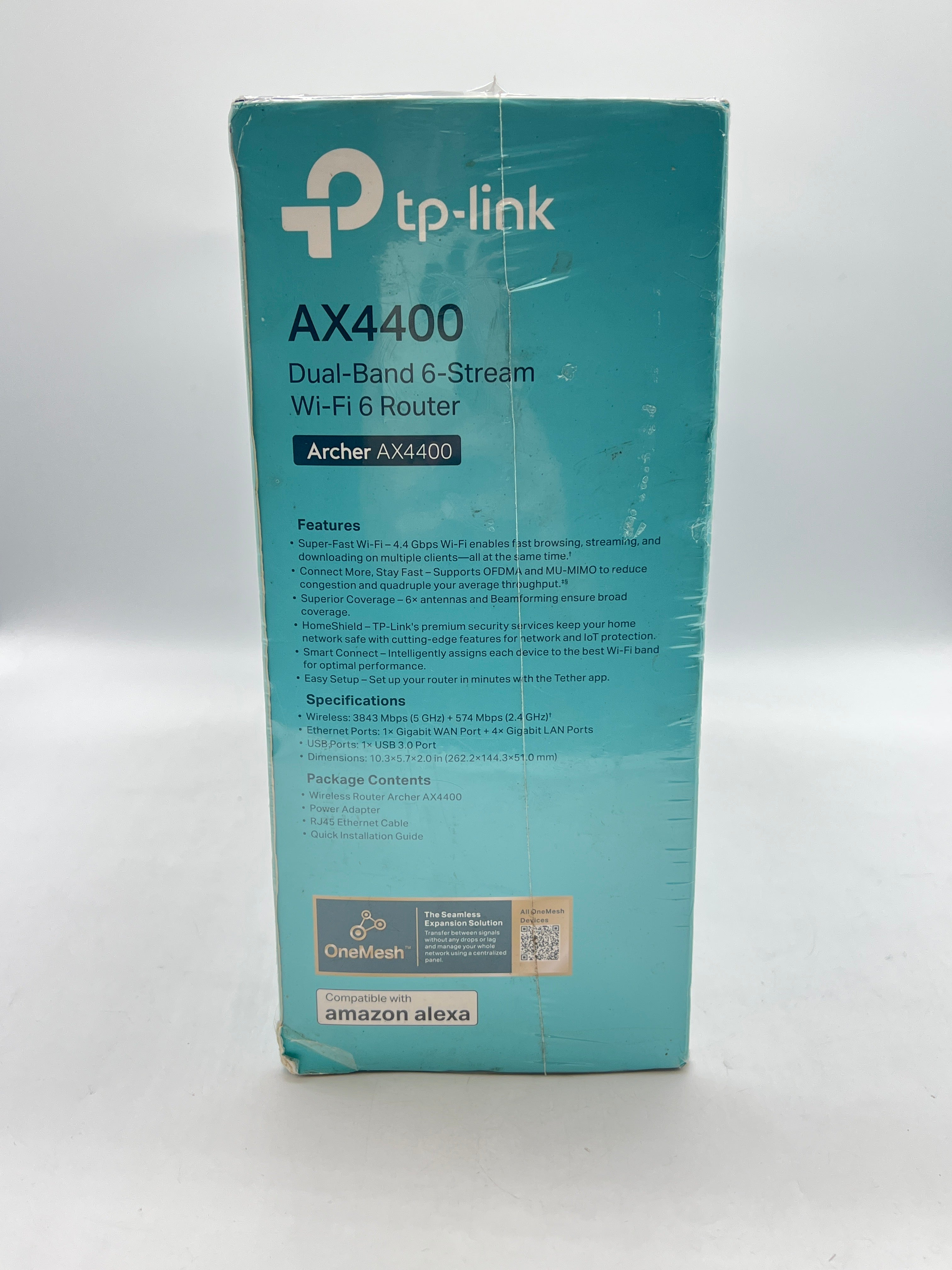 TP-Link Archer AX4400 Wi-Fi 6 Dual-Band Mesh Router Black - New in Box