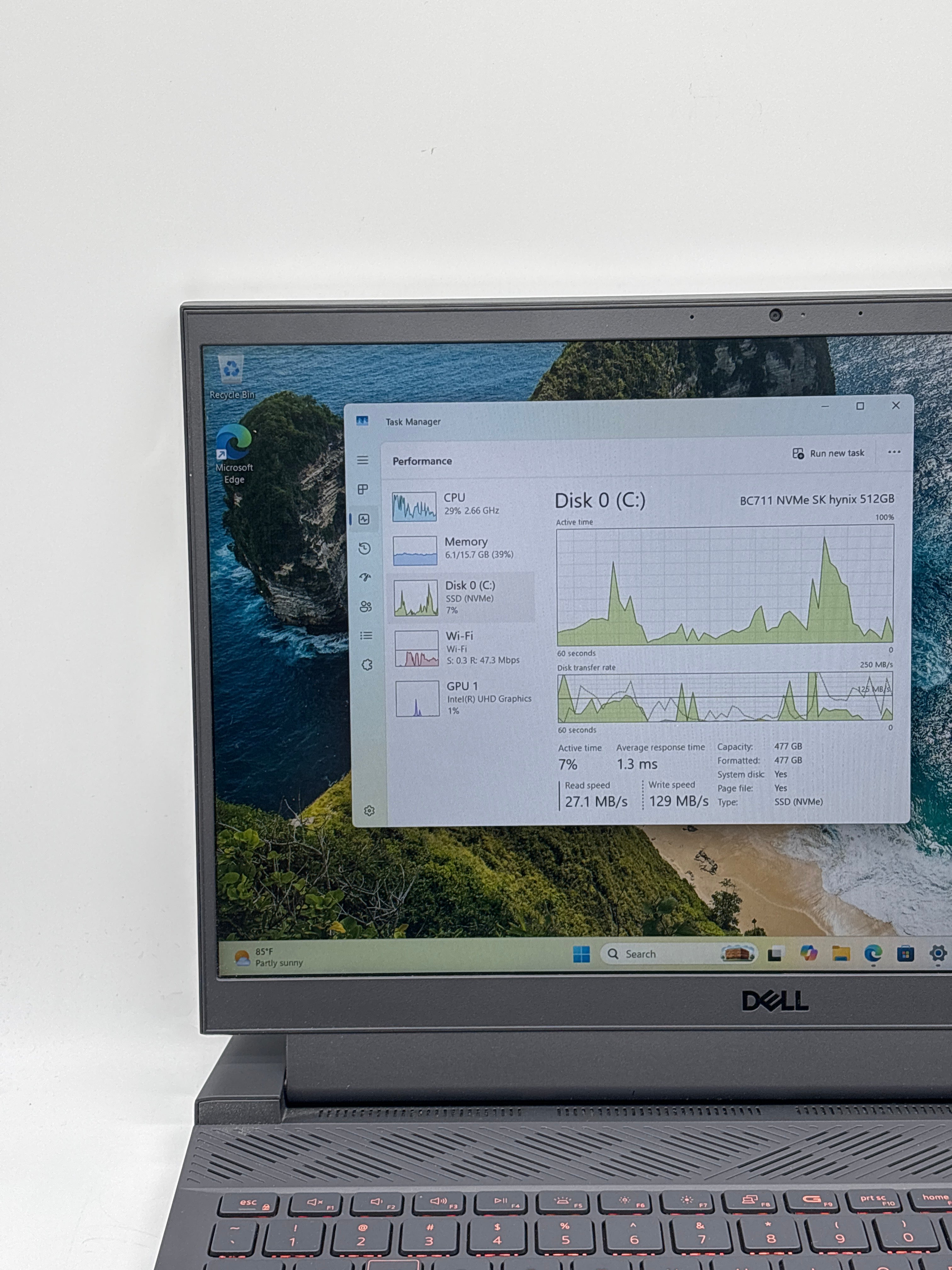 Dell G15 5551 15" Core i7-11800H 16GB RAM 512GB SSD RTX 3050 - Used