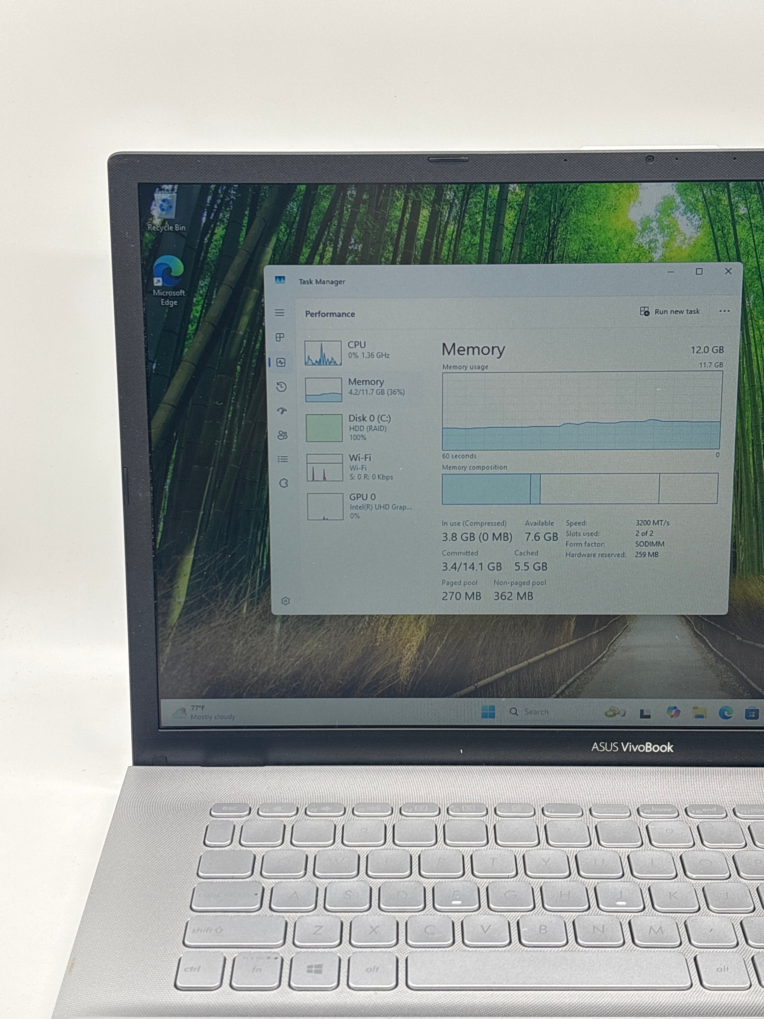 Asus Vivobook X712J i5-1035G1 12GB RAM 1TB HDD