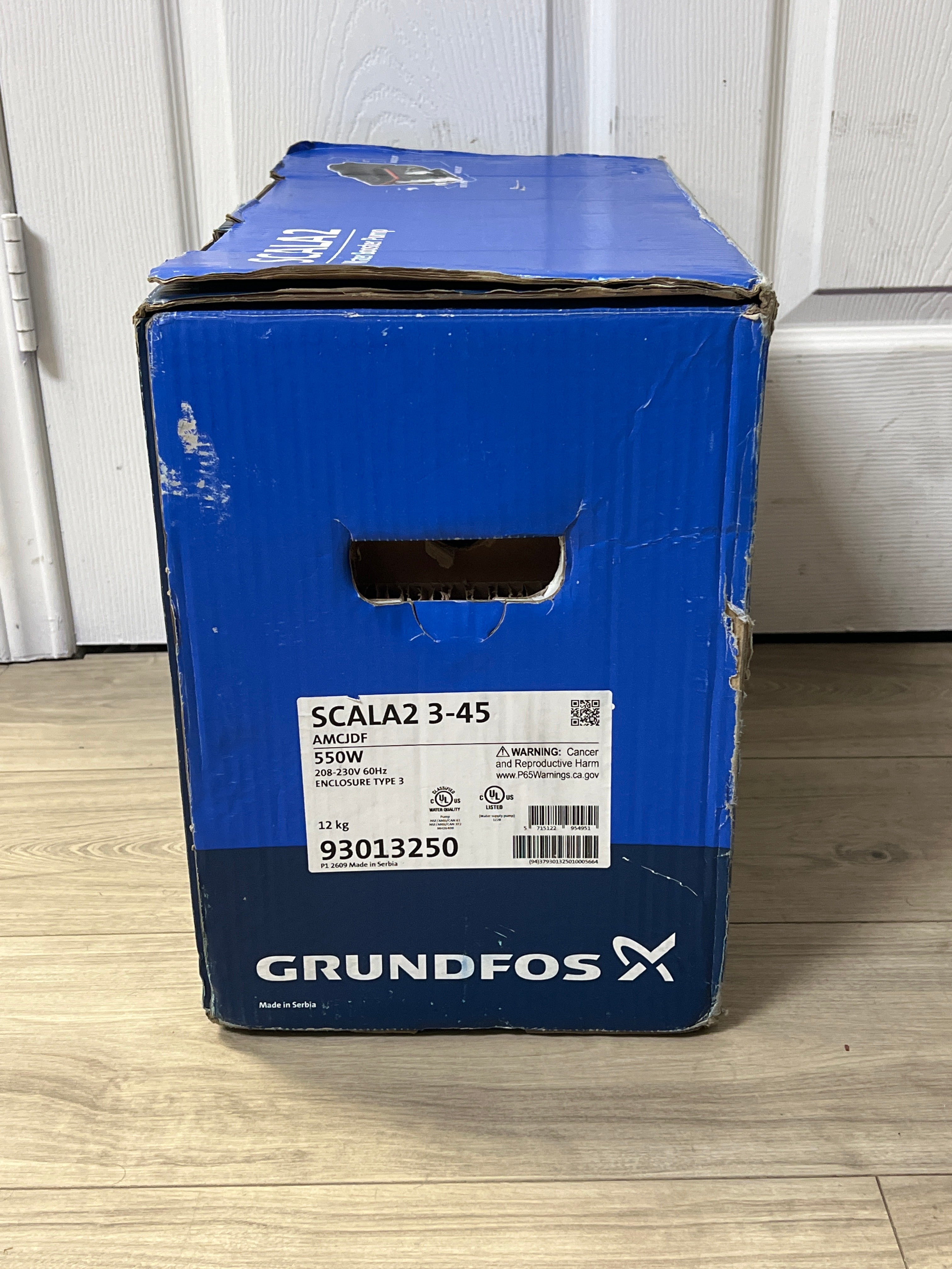 Grundfos SCALA2 DK-8850 Booster Pump 550W - New Open Box