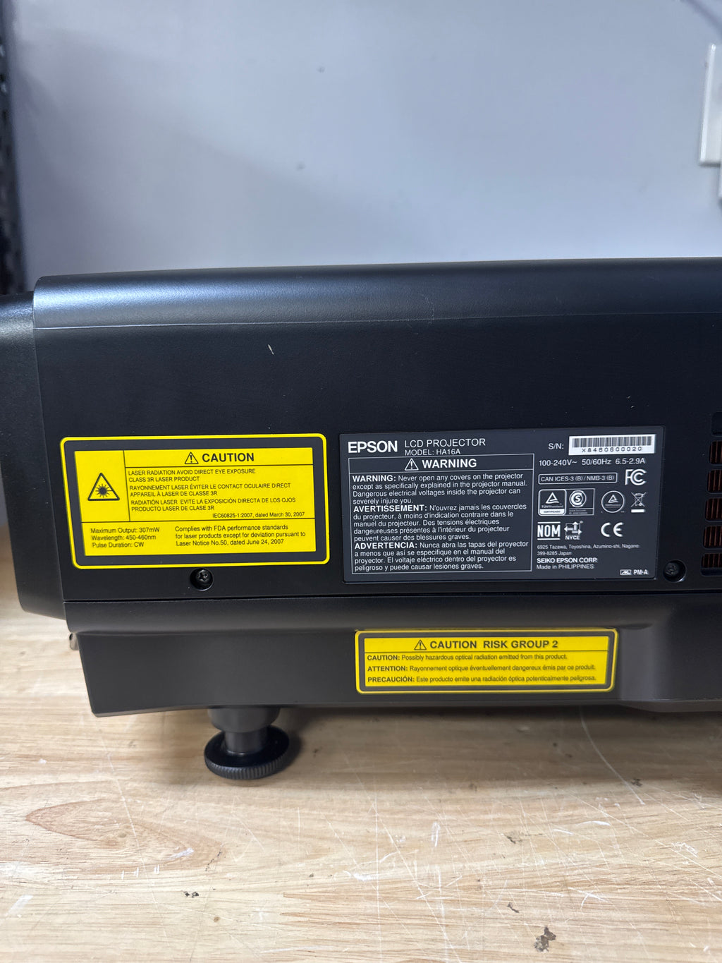Epson Pro L1495U 9000-Lumen Laser 4K Enhancement Projector Black - Used