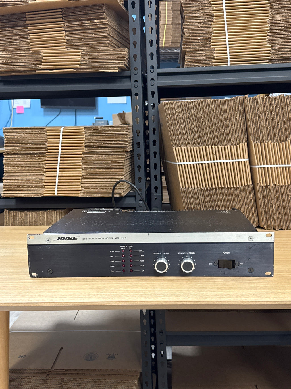 Bose 1602 Professional Power Amplifier Stereo 2-Channel Black - Used