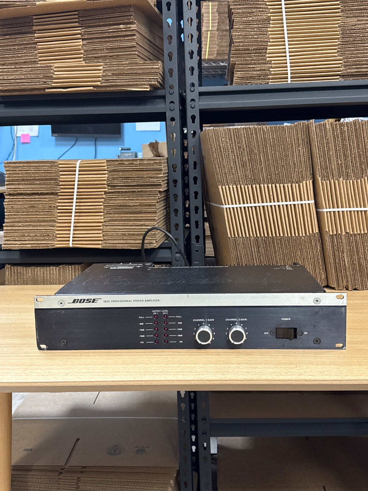 Bose 1602 Professional Power Amplifier Stereo 2-Channel Black - Used