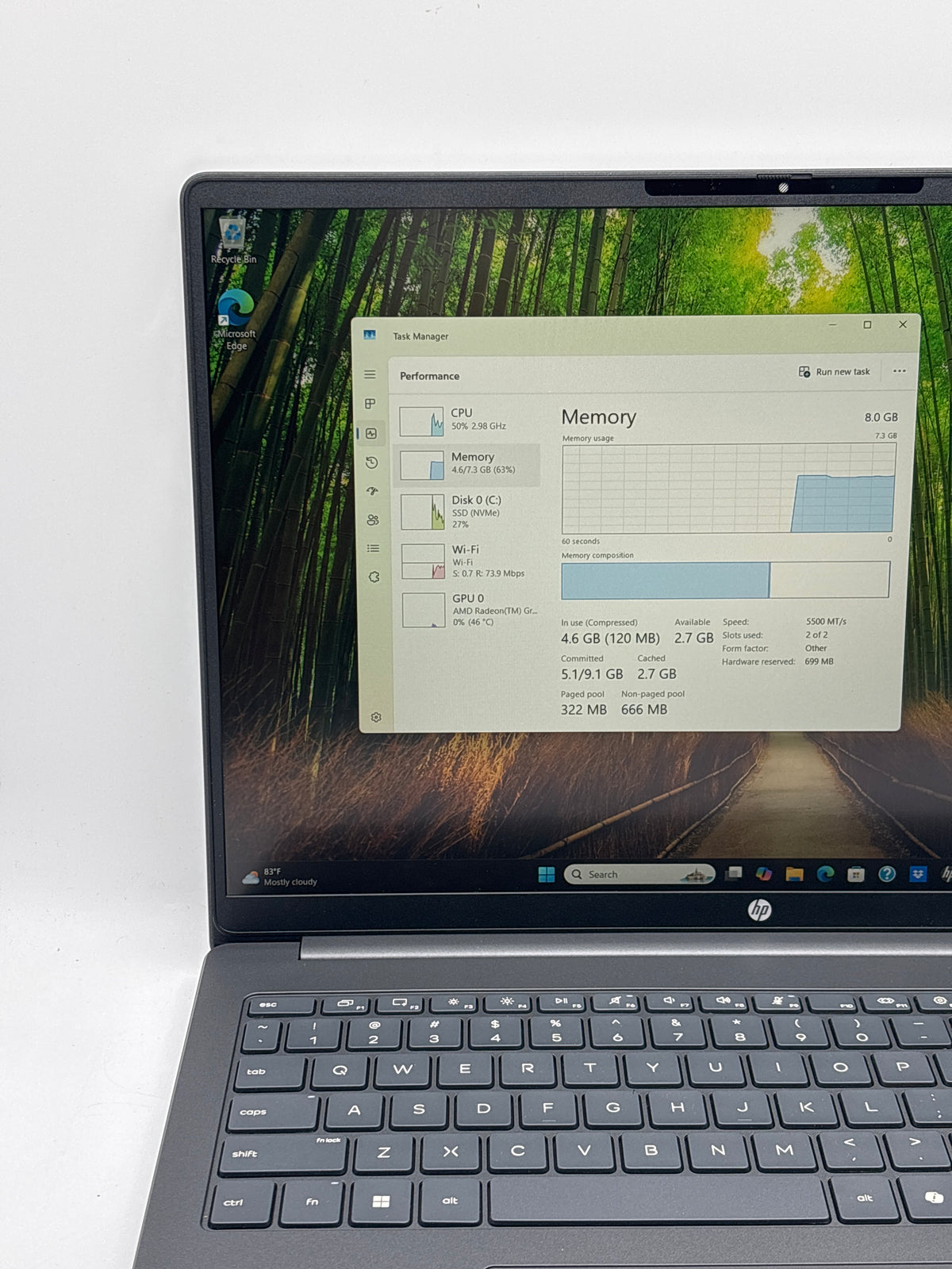 HP OmniBook 3 16-by0299nr 16" AMD Ryzen 3 8GB RAM 512GB SSD Black - Open Box