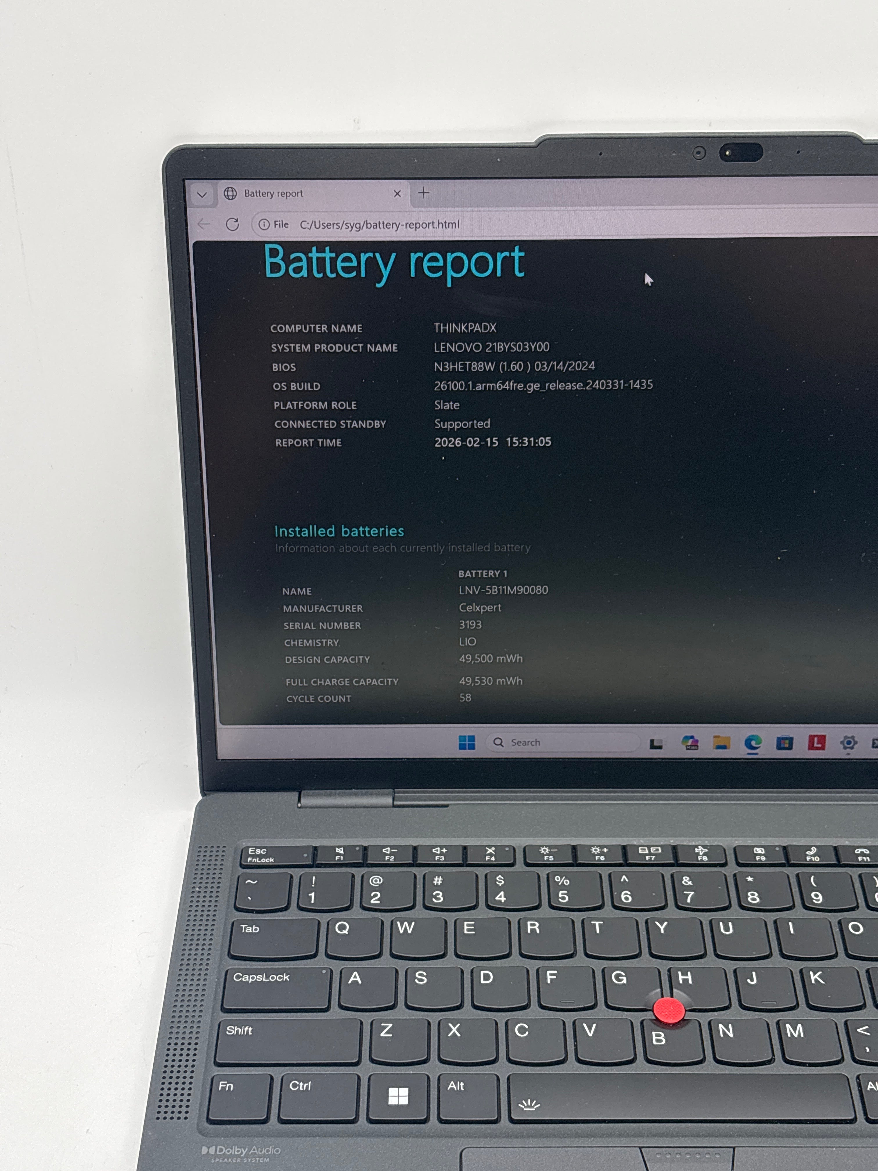 Lenovo ThinkPad X13s Gen 1 Snapdragon 8cx Gen 3 16GB RAM 512GB SSD