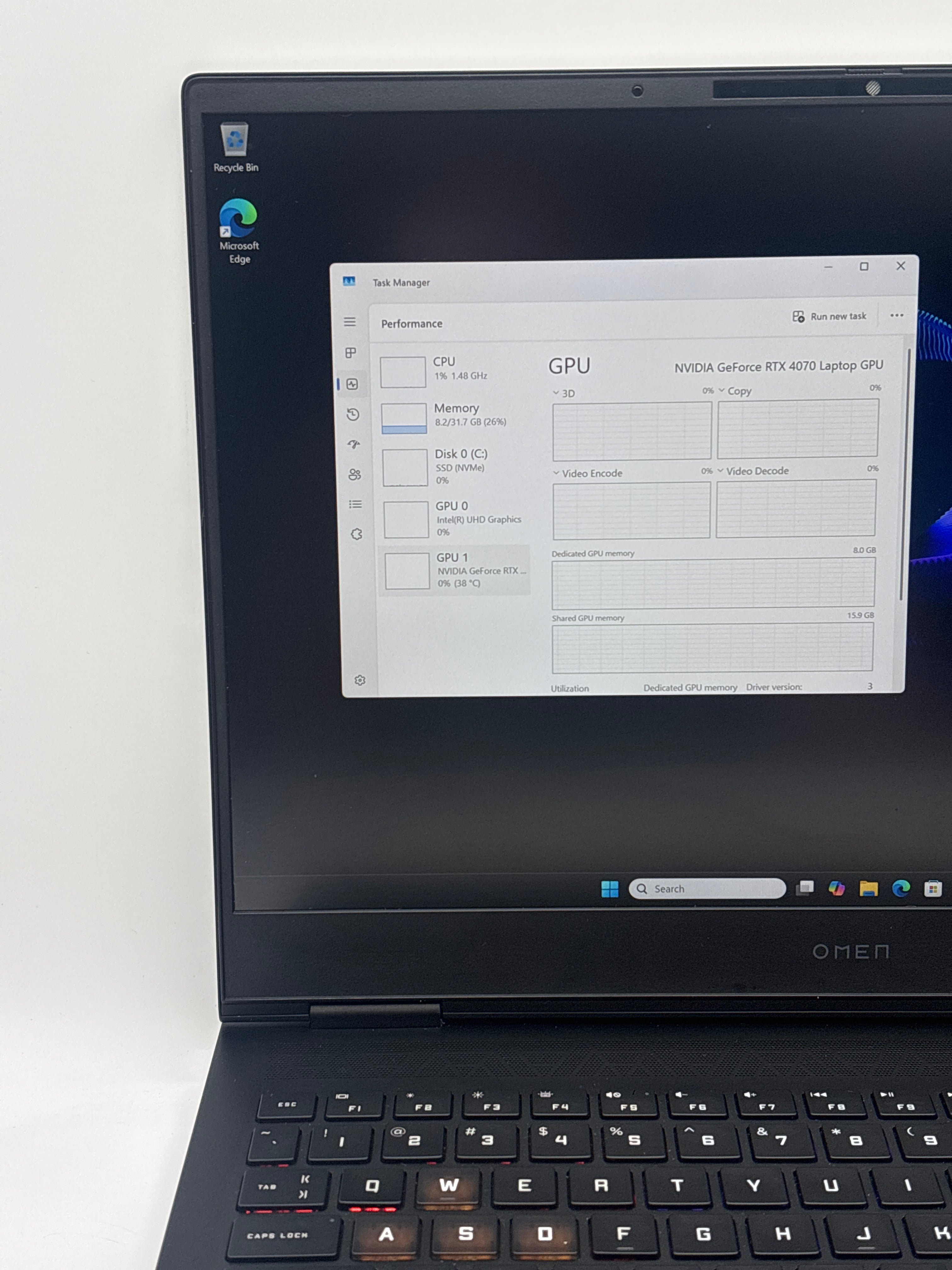 HP Omen 16-U1047NR i7-14700HX 32GB RAM 1TB SSD RTX 4070