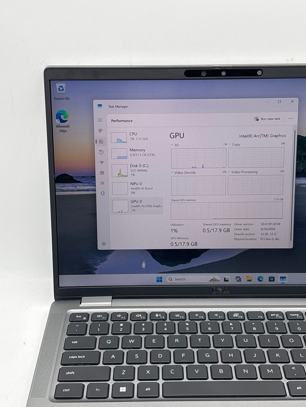 Dell Latitude 7450 14" Intel Core Ultra 7 165H 32GB RAM 512GB SSD Gray - Used