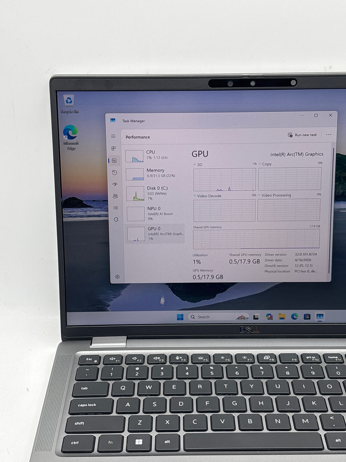 Dell Latitude 7450 14" Intel Core Ultra 7 165H 32GB RAM 512GB SSD Gray - Used